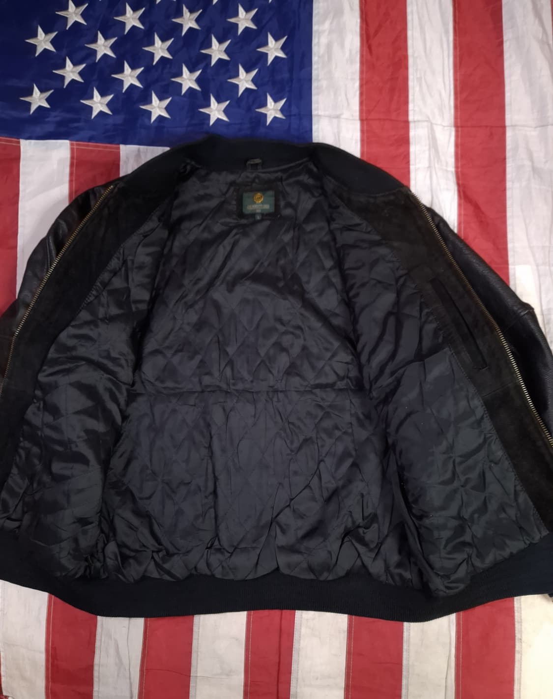 오리지날 80's 일본판 유니버스티샵마스터 리얼레더 바시티자켓 상품이미지9