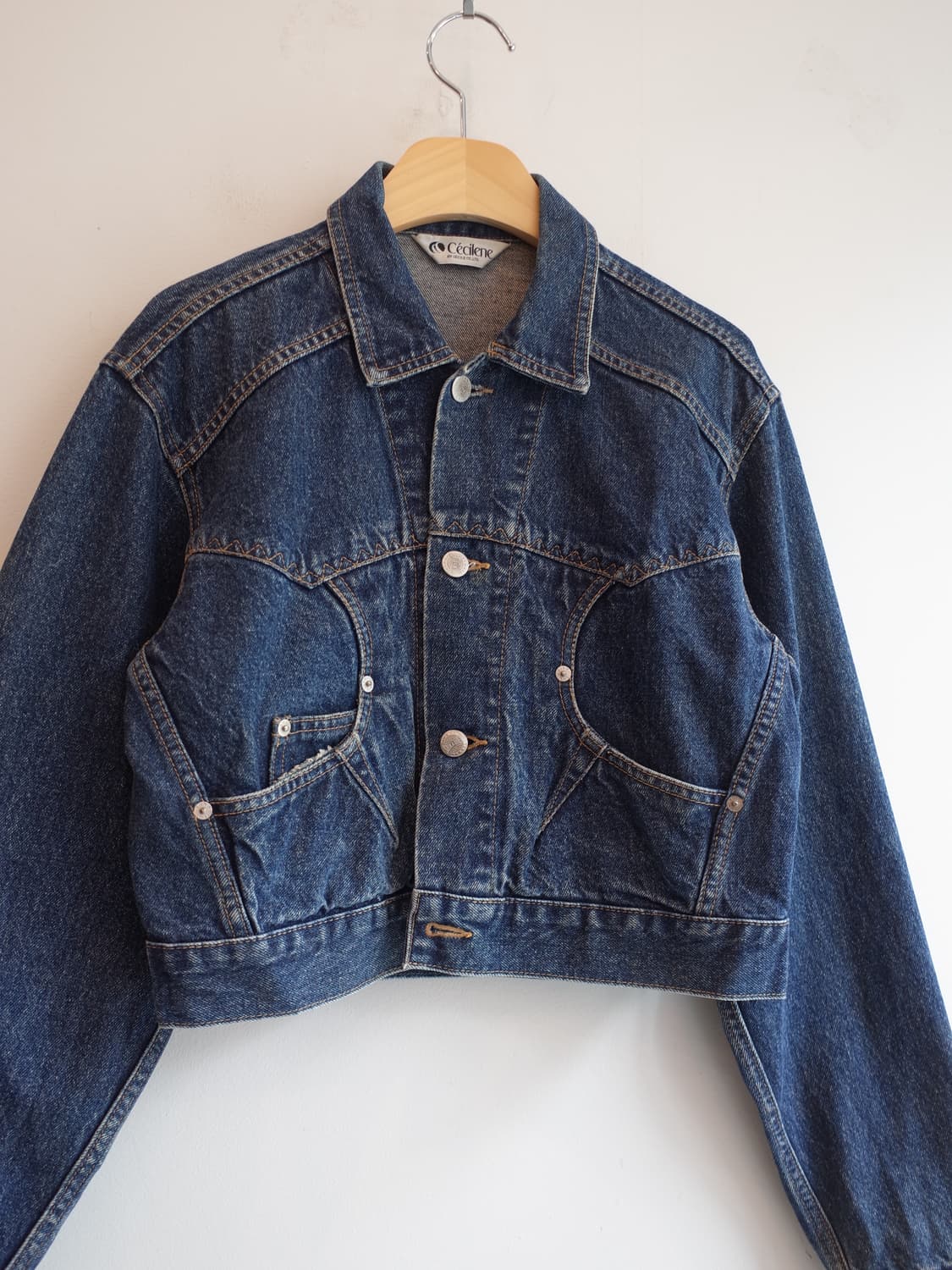 Cecilence 빈티지 데님 자켓 상품이미지2