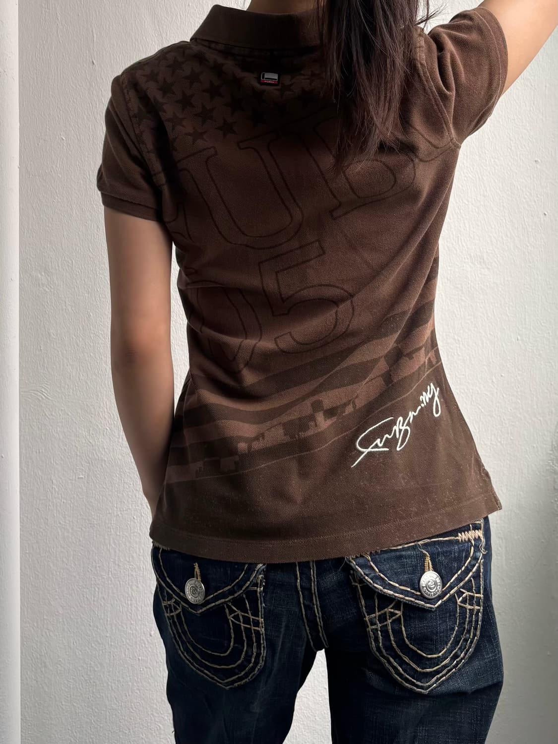 Fubu Brown Graphic Top 상품이미지2