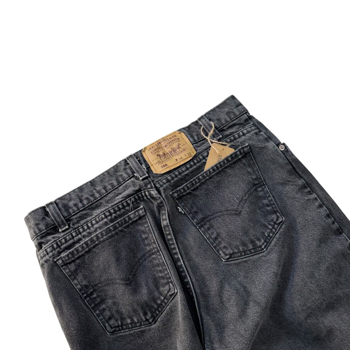 [32.5] 90's 리바이스 550 블랙진 USA [lv1057] 상품이미지7