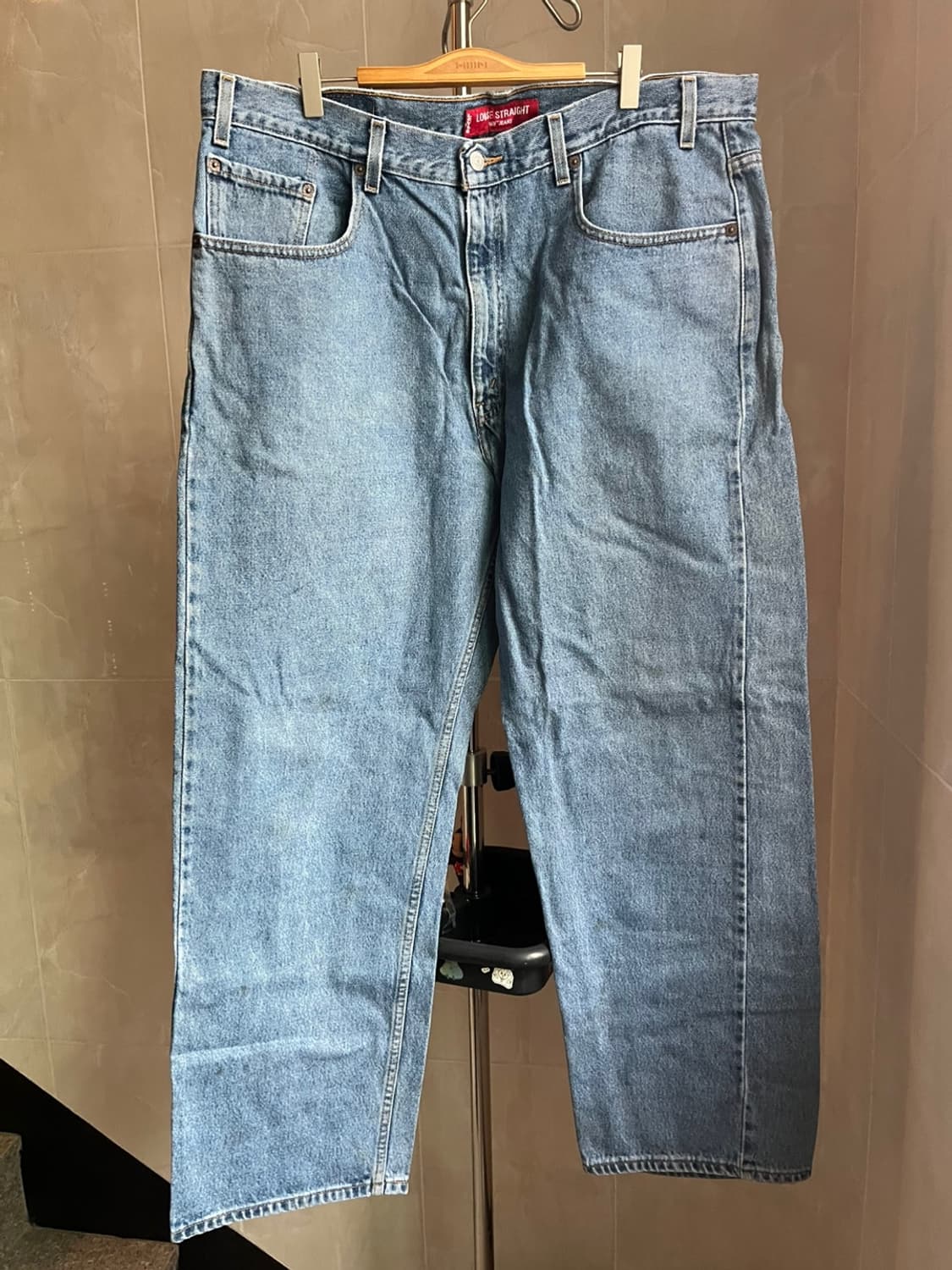 Vintage Levis 569 red font (38x30) 상품이미지1