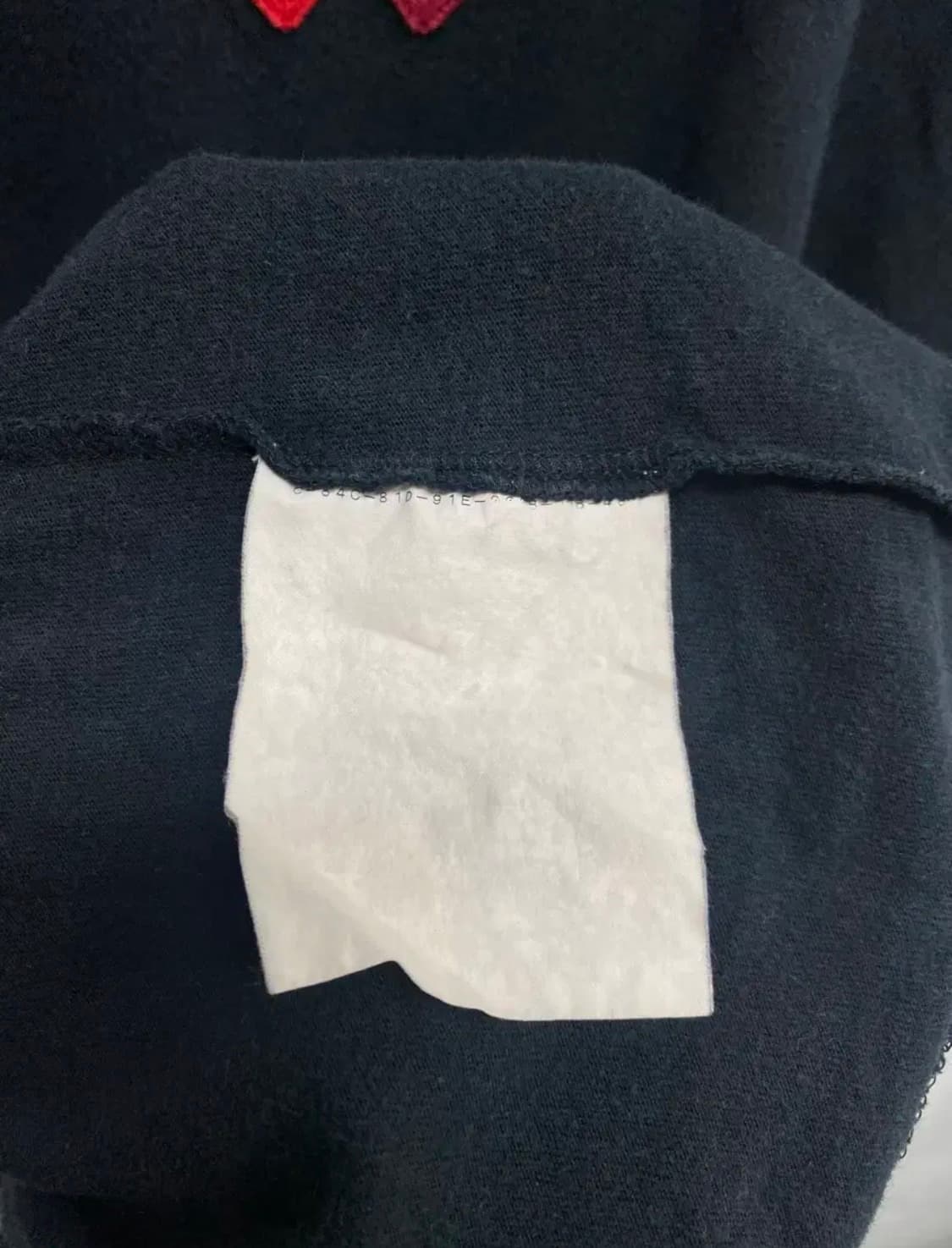 꼼데가르송 더블하트 와펜 반팔 라운드티 L 상품이미지5