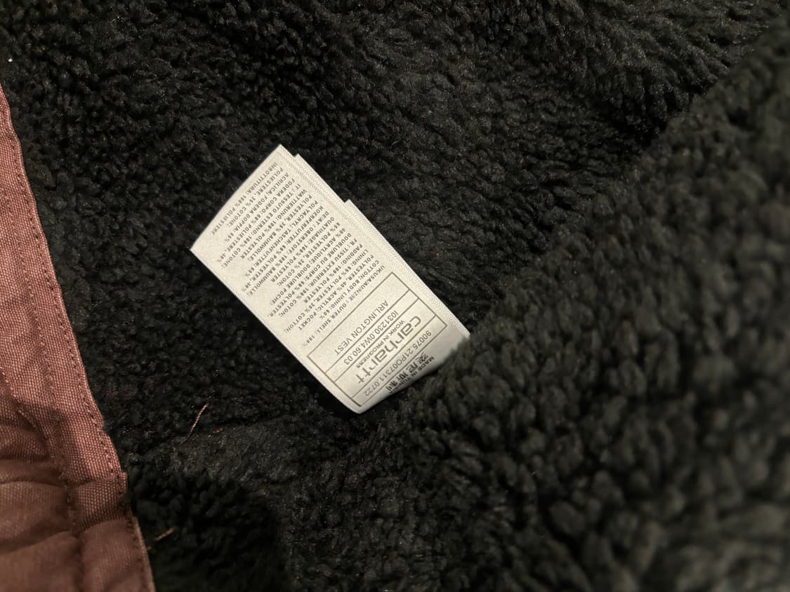 칼하트 WIP 쉐르파 베스트 조끼 상품이미지9