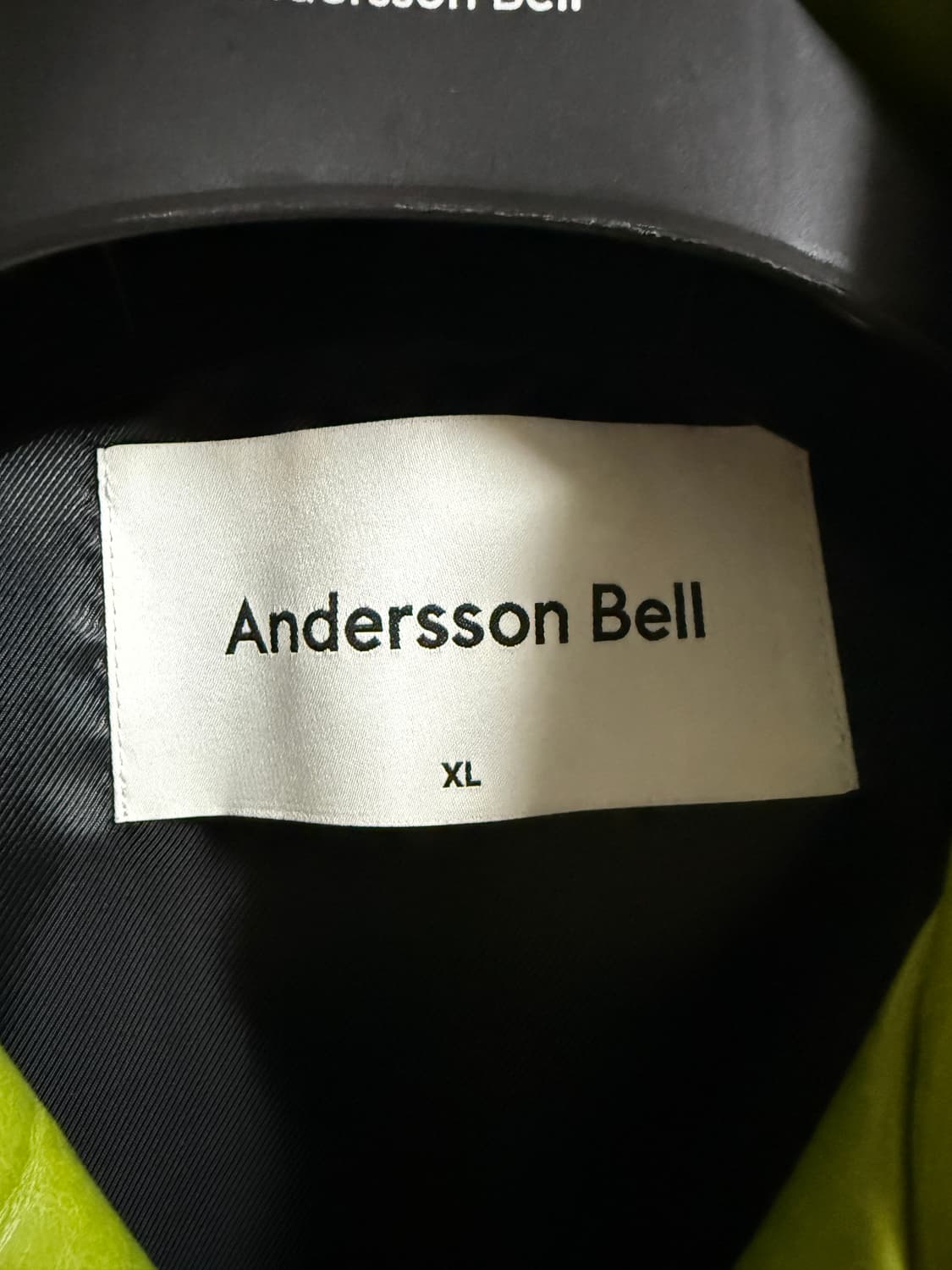 앤더슨벨 그린 레더 자켓 XL 상품이미지3