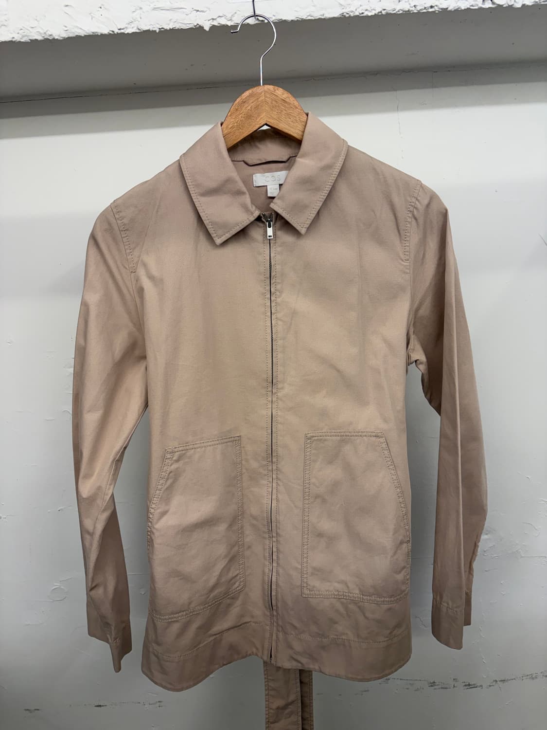 [S] COS 코스 베이지색 벨티드 자켓 상품이미지1