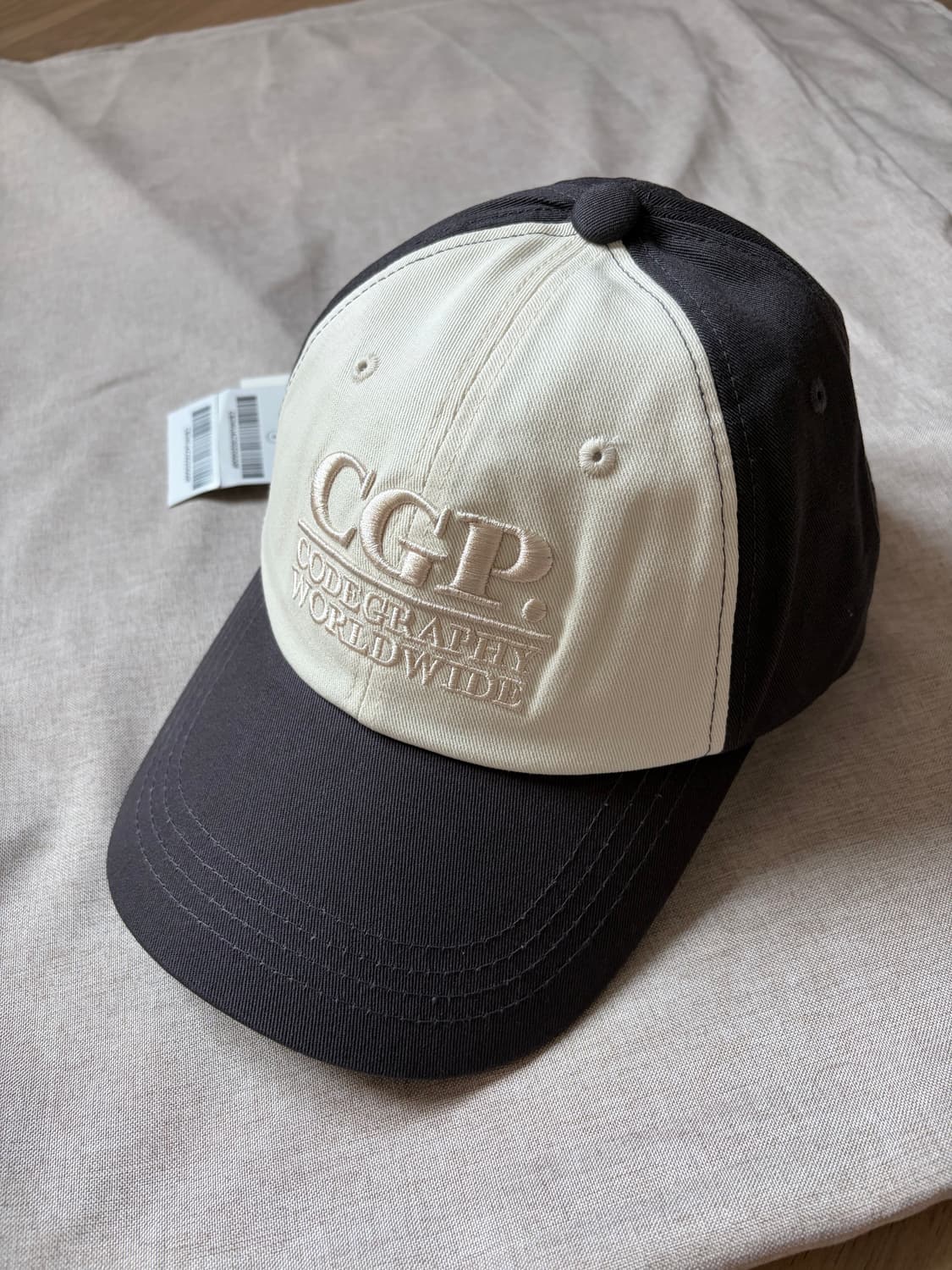 코드그라피 CGP 스퀘어 로고 볼캡 DARK GREY 상품이미지1