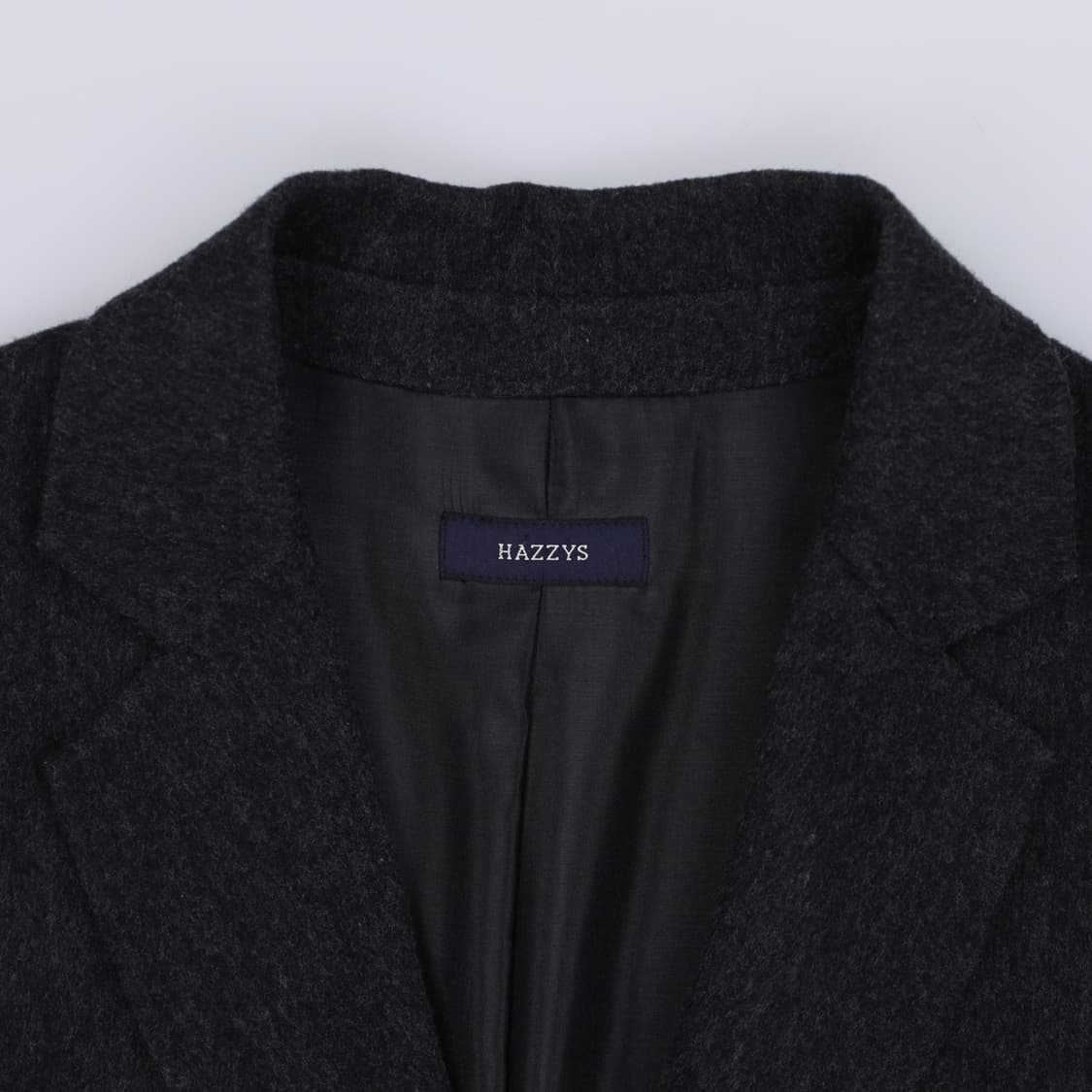 90 헤지스레이디스 울 싱글 코트 차콜 4266 상품이미지6