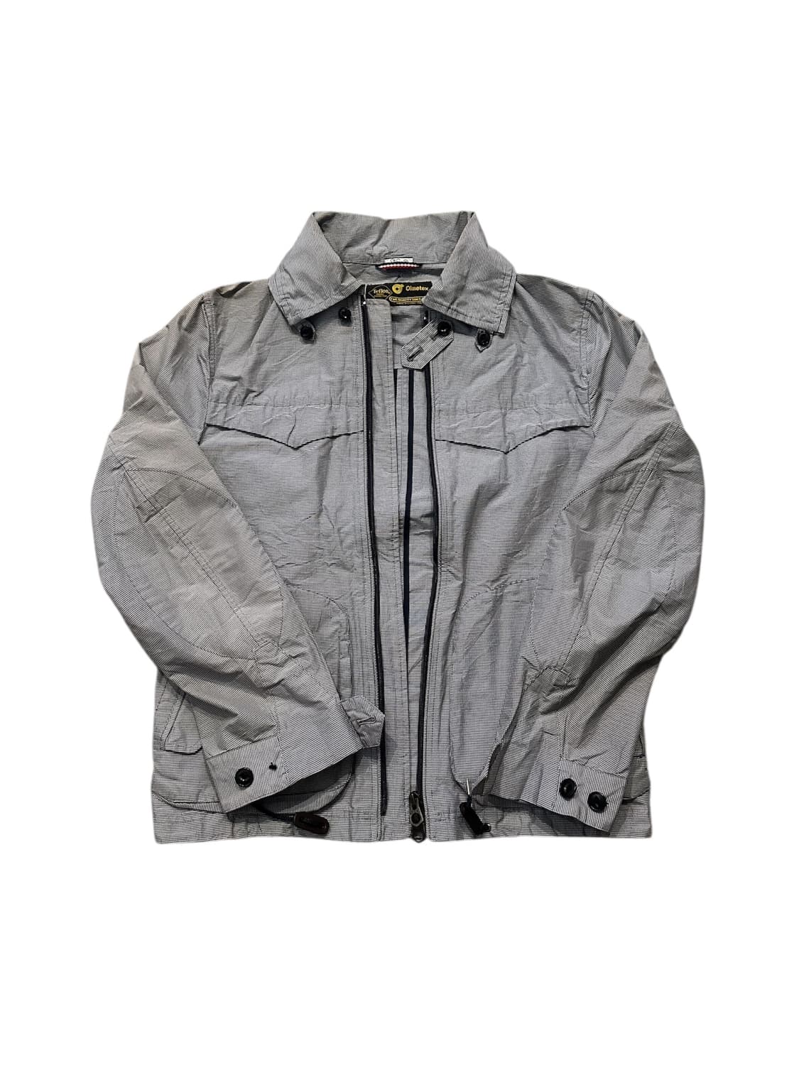 Navy 올메텍스 하운드투스 패턴 재킷  상품이미지1