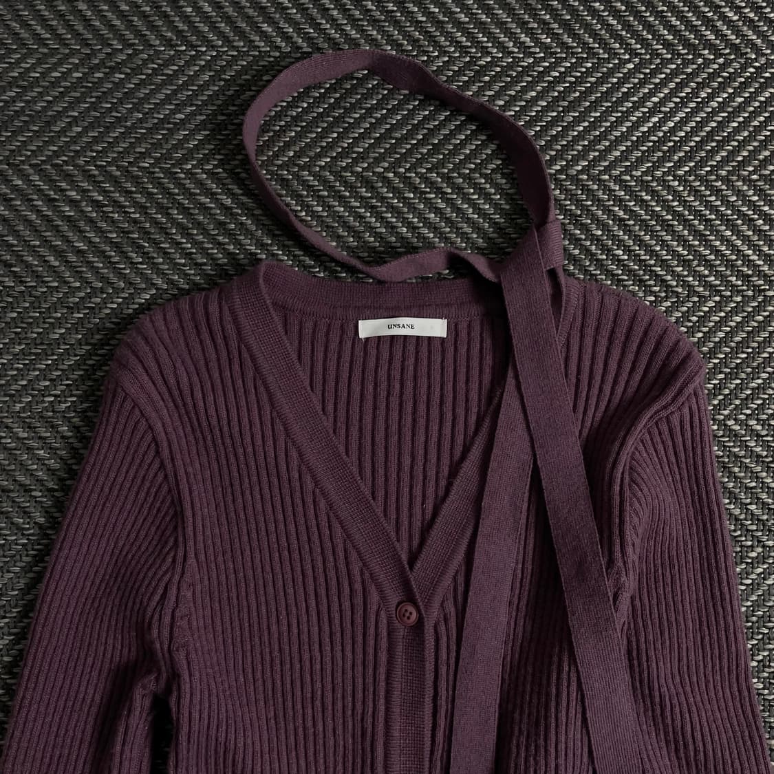 빈티지 우먼스 골지 슬림핏 초커 니트o 3841 상품이미지4