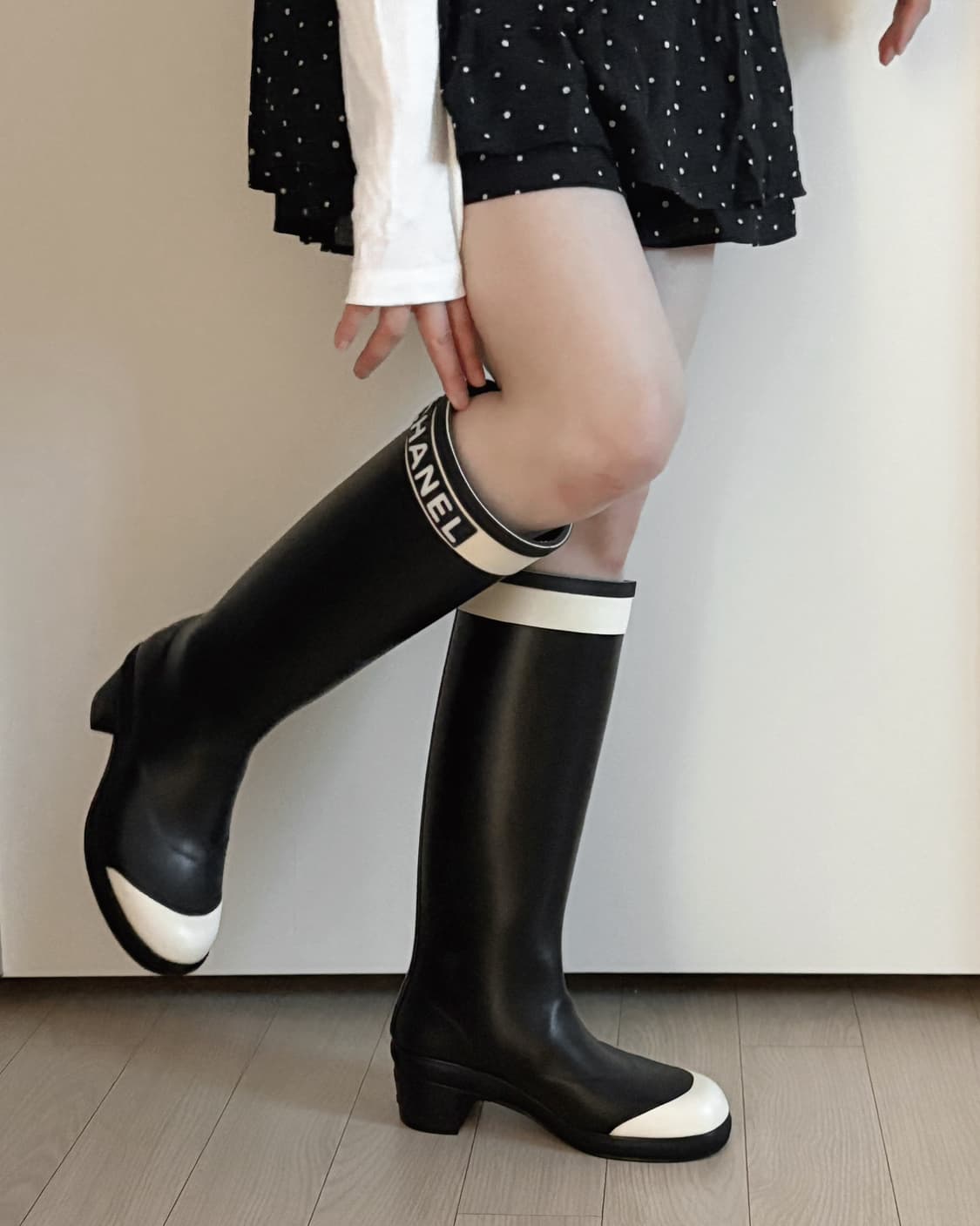 CHANEL 샤넬 배색 레인부츠 G34076 상품이미지10