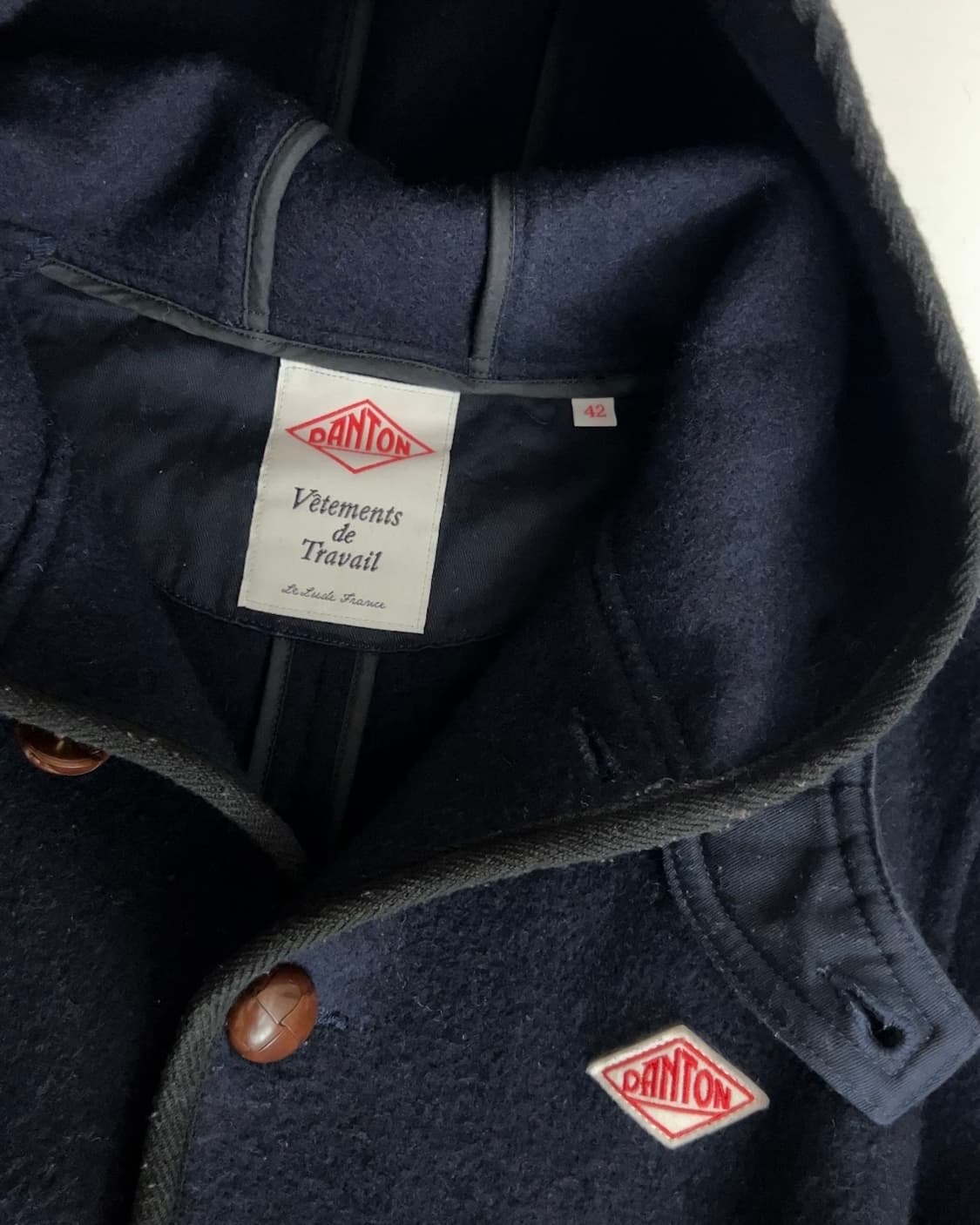 단톤 여성 후드 울 모사 자켓 42 상품이미지2