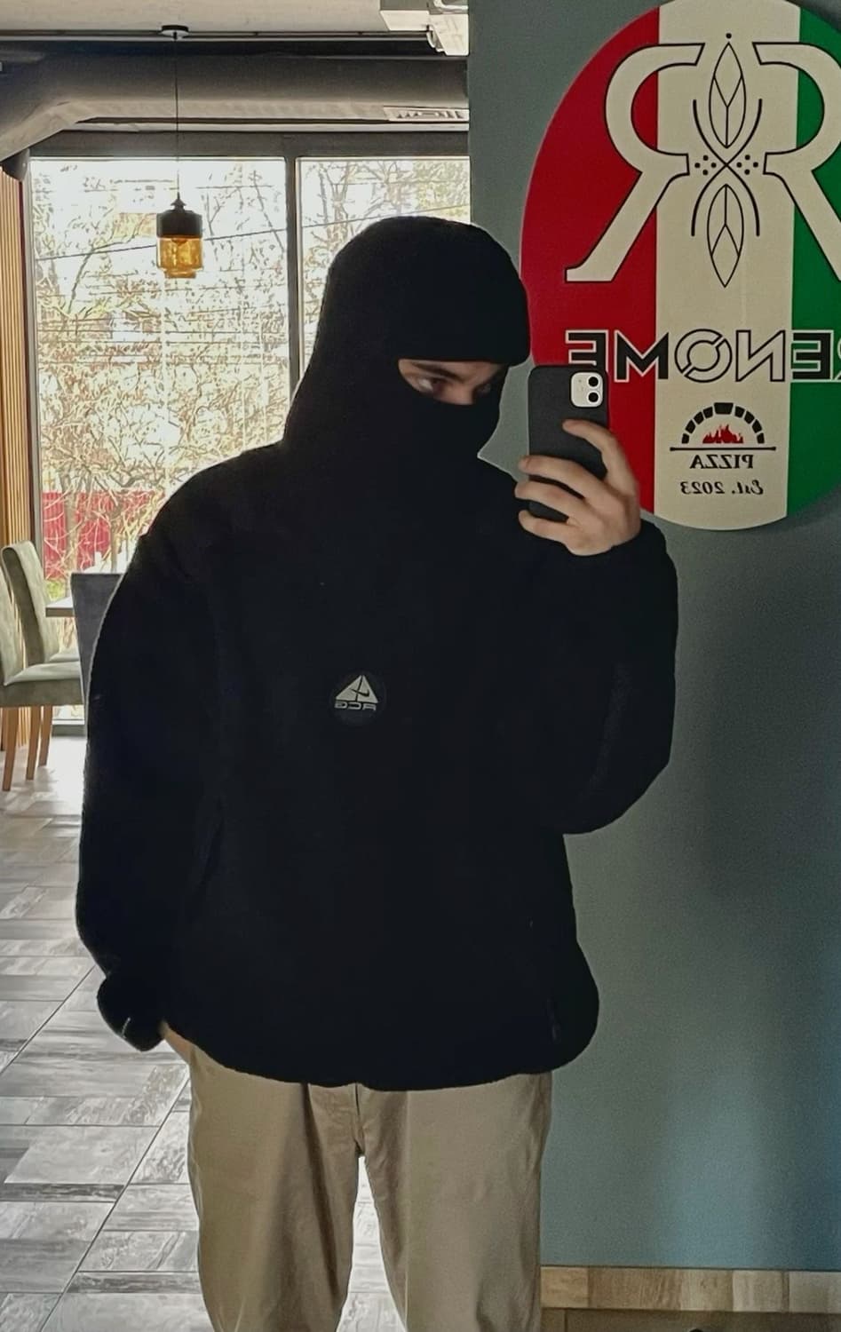 (S)90s 나이키 acg 닌자플리스 후드 블랙 usa 상품이미지10