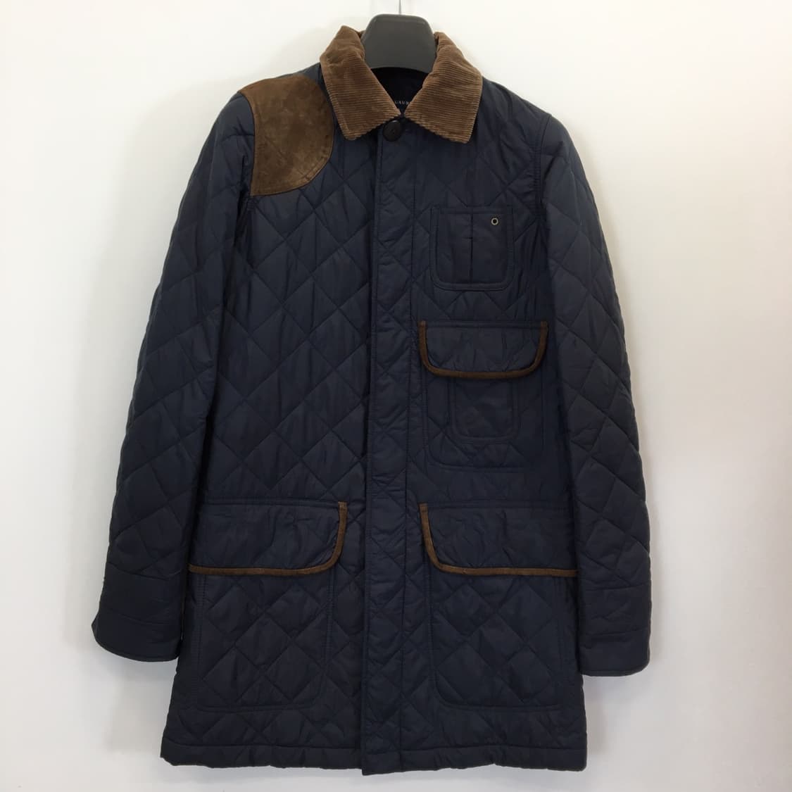 폴로 랄프로렌 퀄팅 롱자켓 S 송아지가죽 함유  상품이미지1