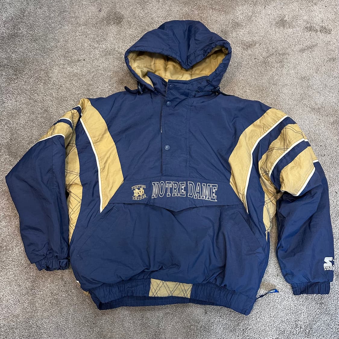스타터 90s 노트르담 아이리쉬 후드 아노락 점퍼L 상품이미지8