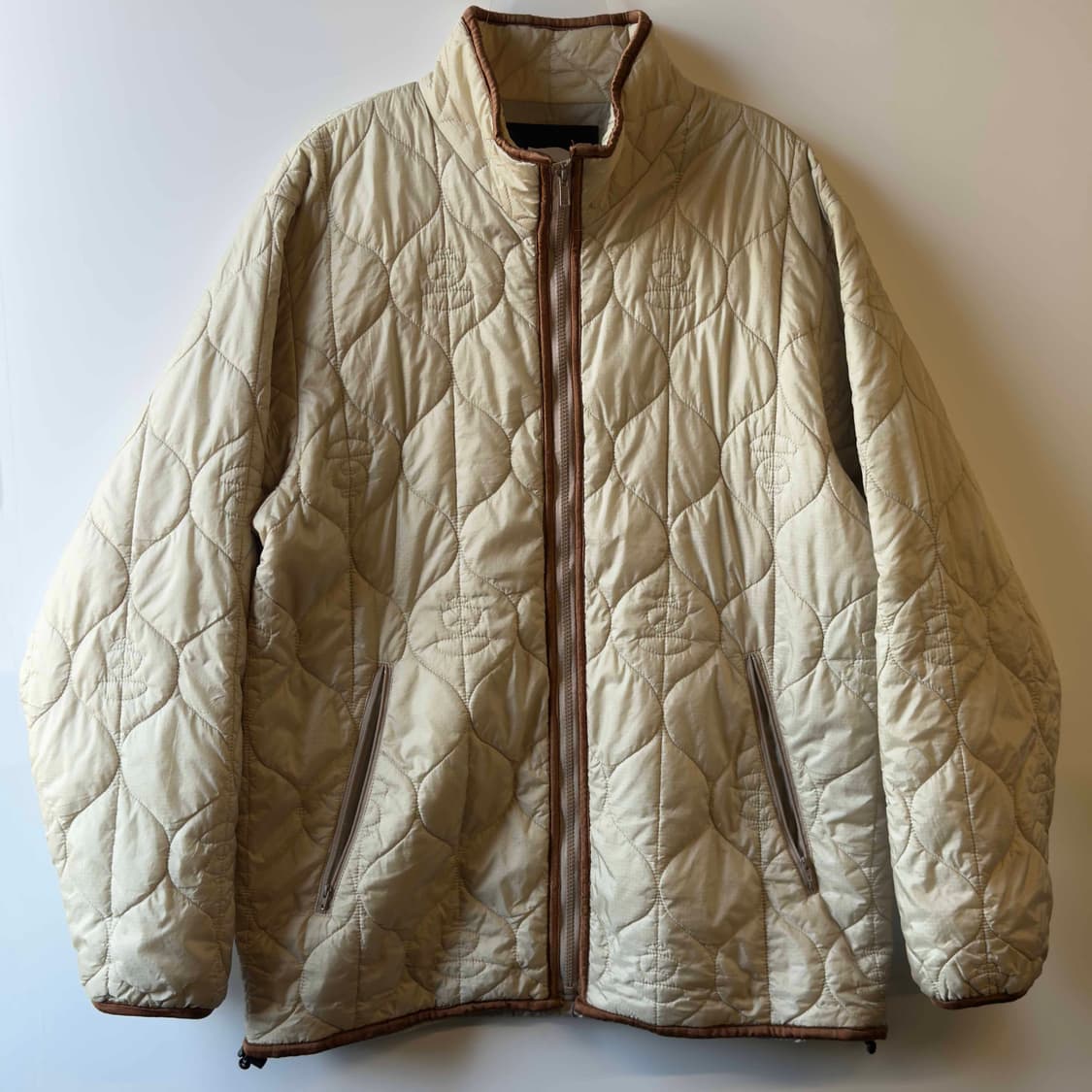 90s 베이프 사루 스티치 퀄팅 자켓 상품이미지1