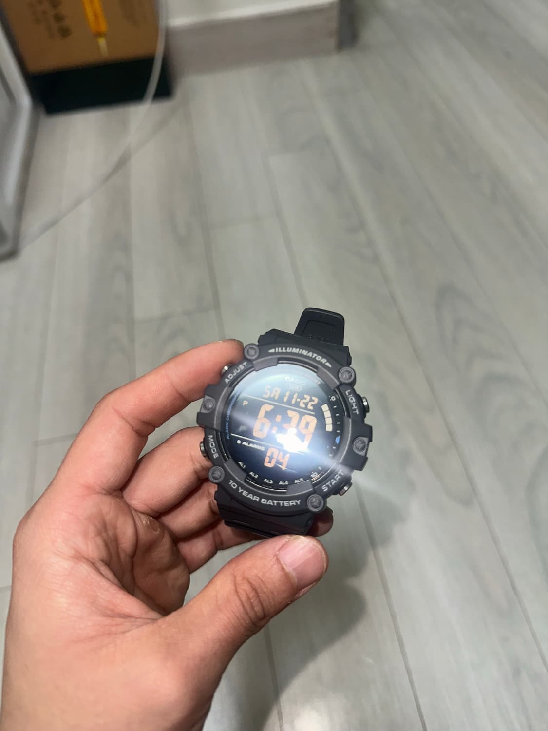 카시오 빅 다이얼 전자시계 새상품급 원가이하 상품이미지3