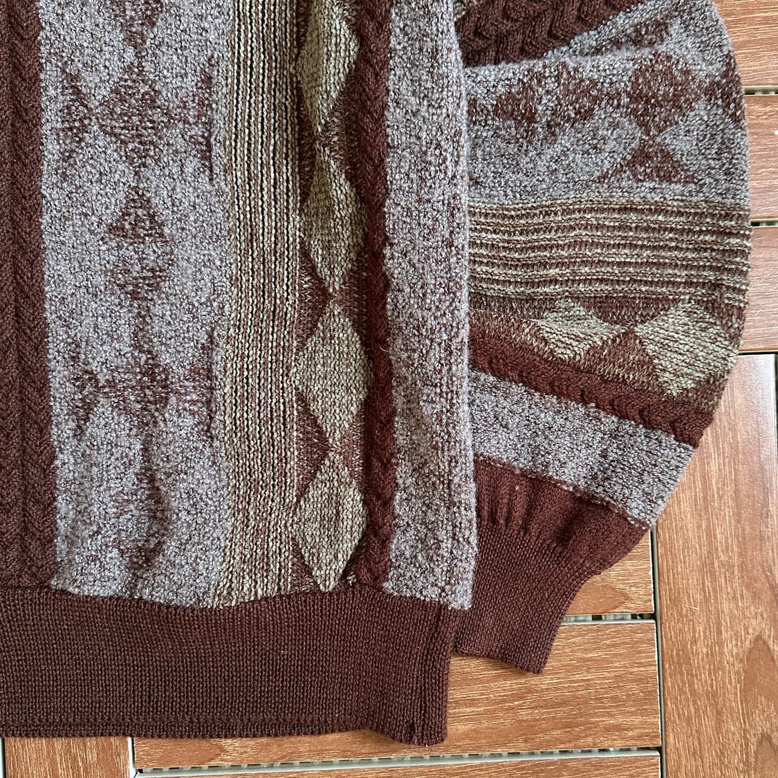 G.Staff mix wool knit sweater 상품이미지5