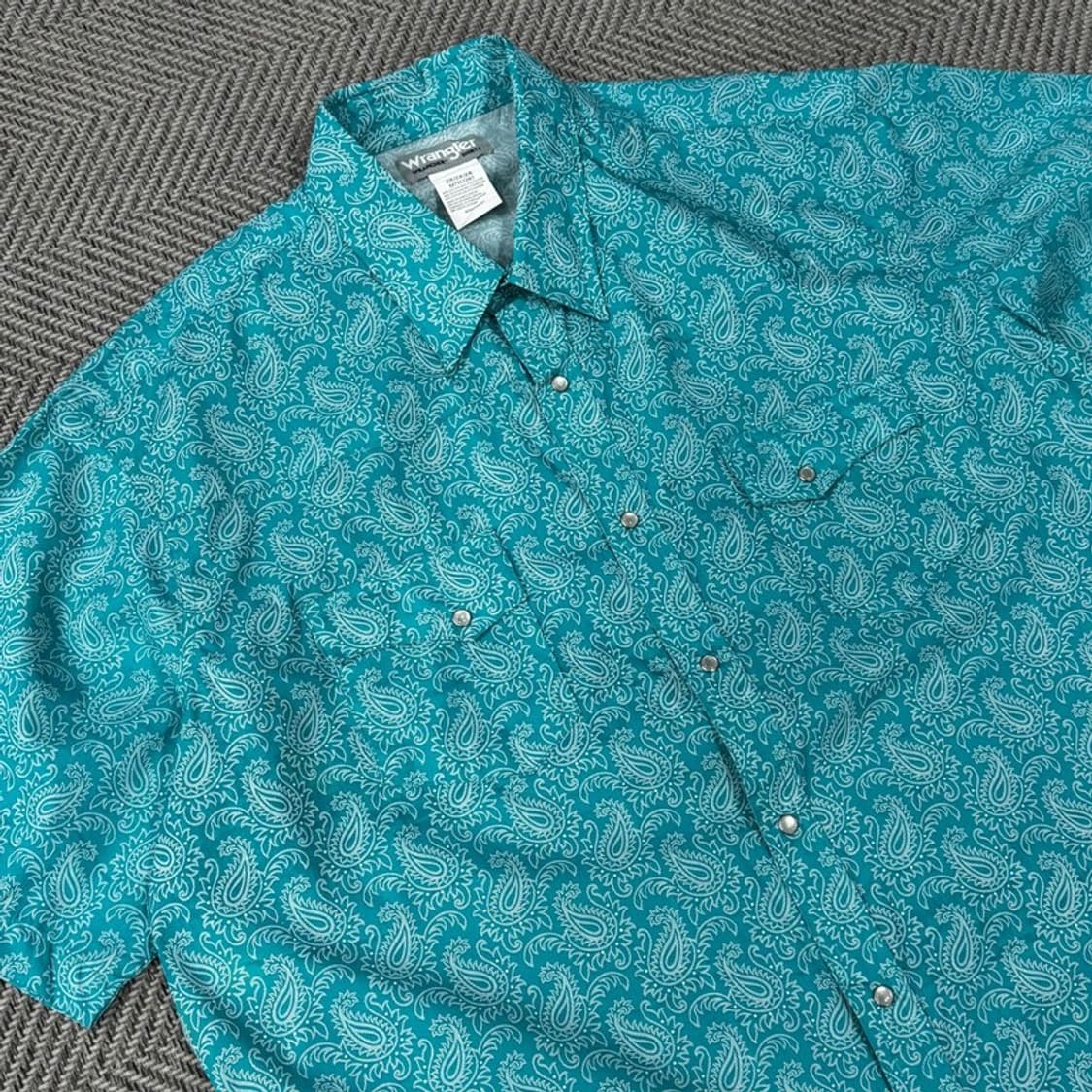  랭글러 페이즐리 패턴 하프 셔츠 v2847 상품이미지3