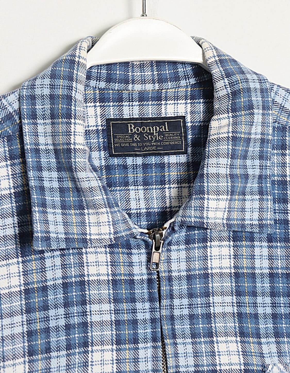 Boonpal&style Check Zip Shirts 상품이미지3