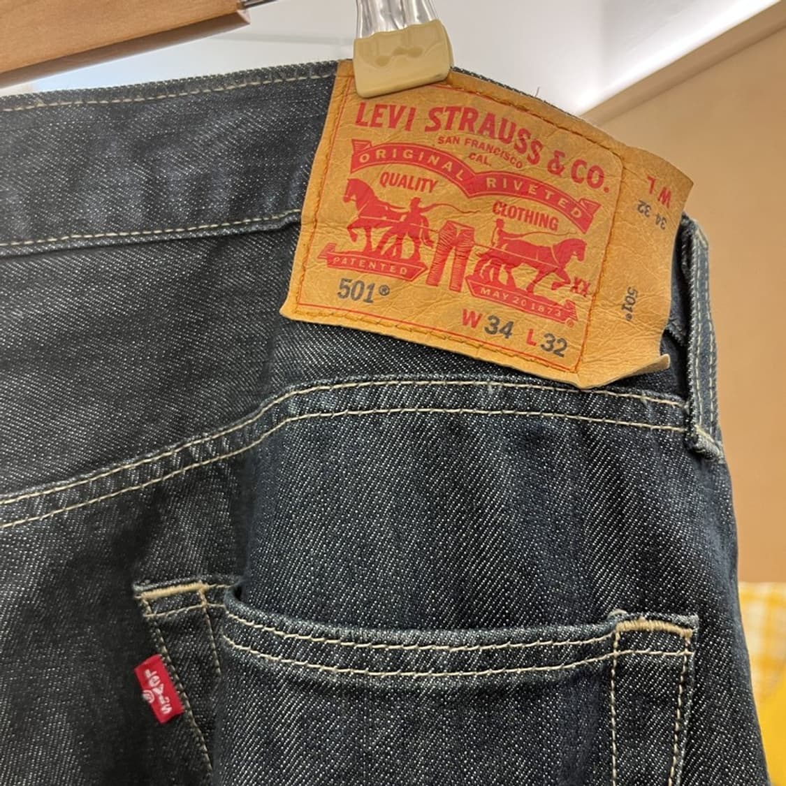 리바이스 501 모던 캐주얼 시크 빈티지 데님팬츠 34인치 C10444 상품이미지5