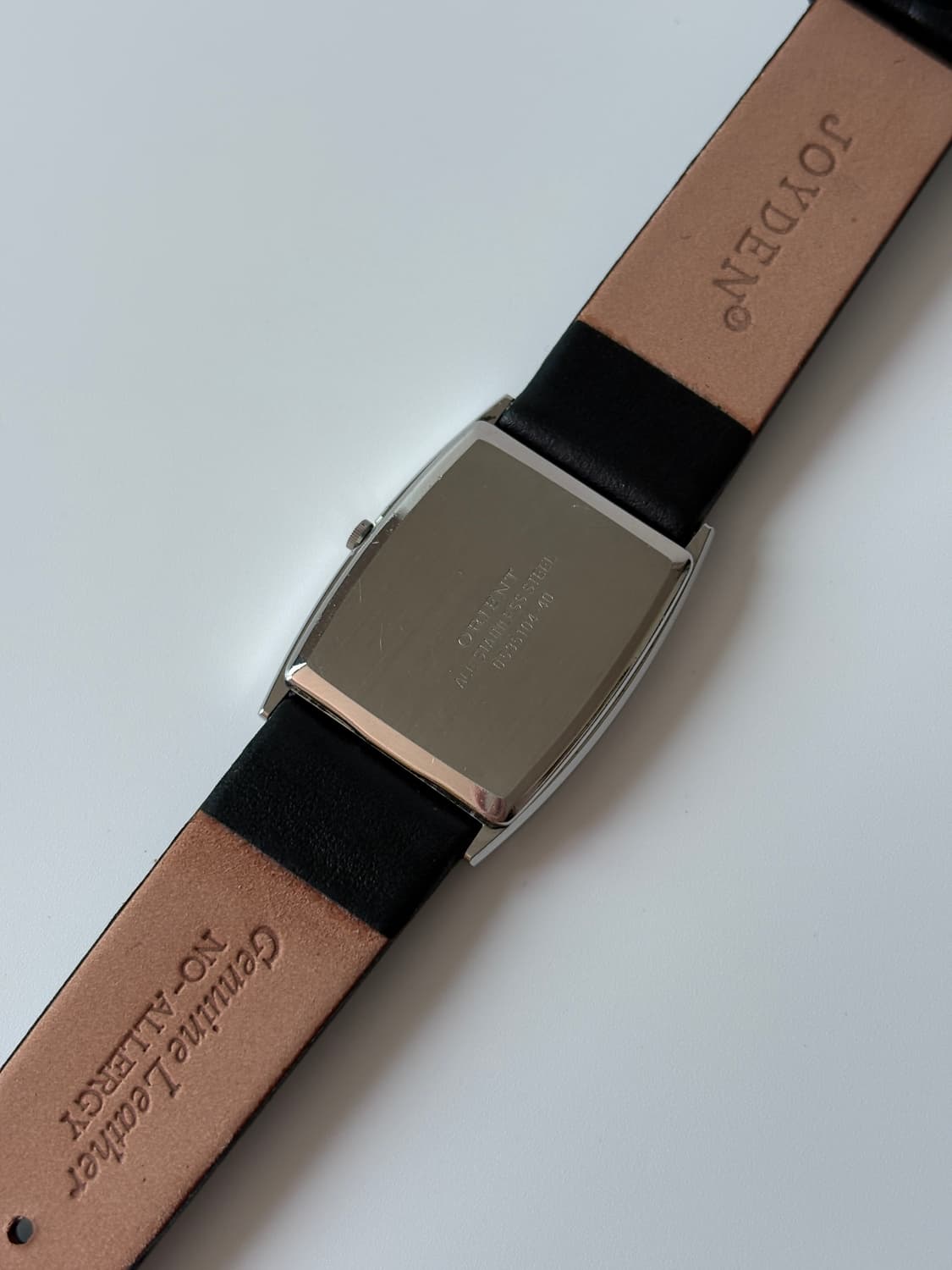 오리엔트 1980년대 실버 탱크 쿼츠 남성 상품이미지5