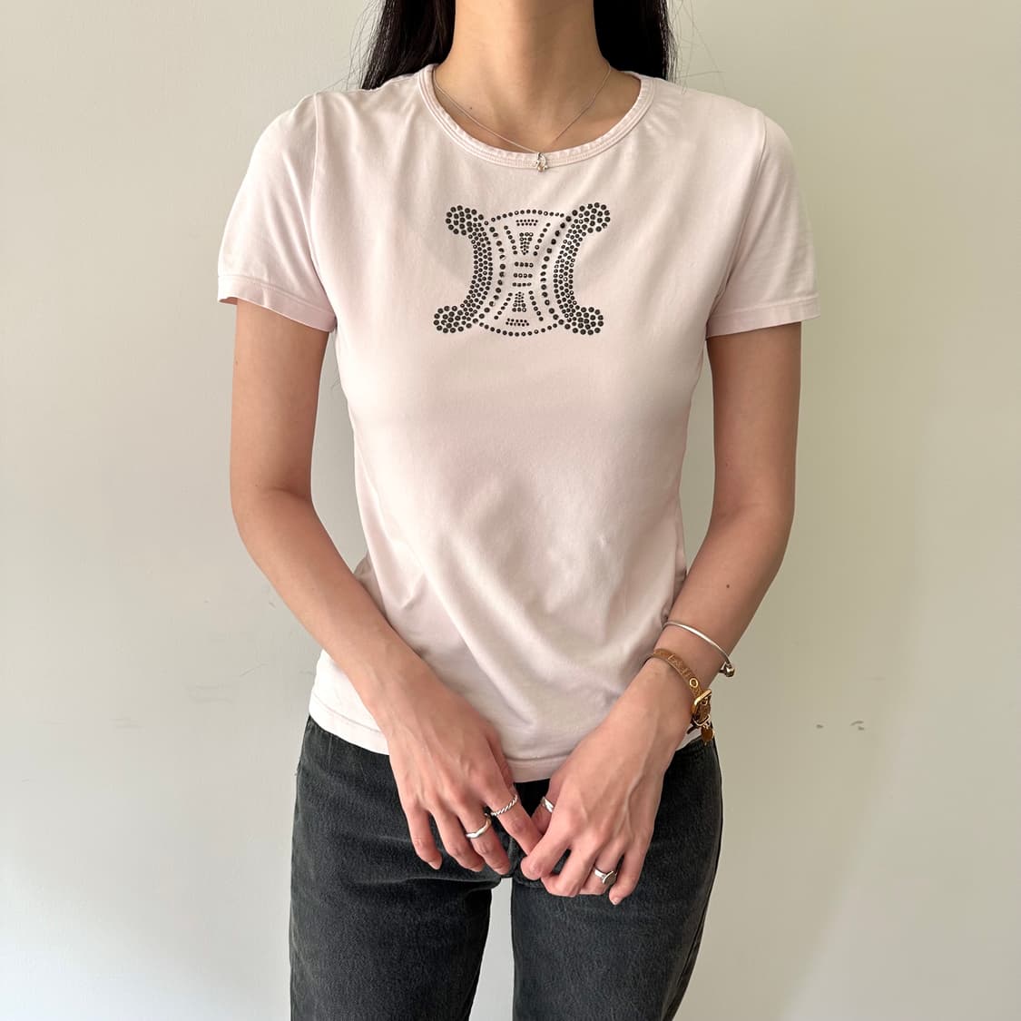 셀린느 celine 마카담 로고 반팔 티셔츠 상품이미지1