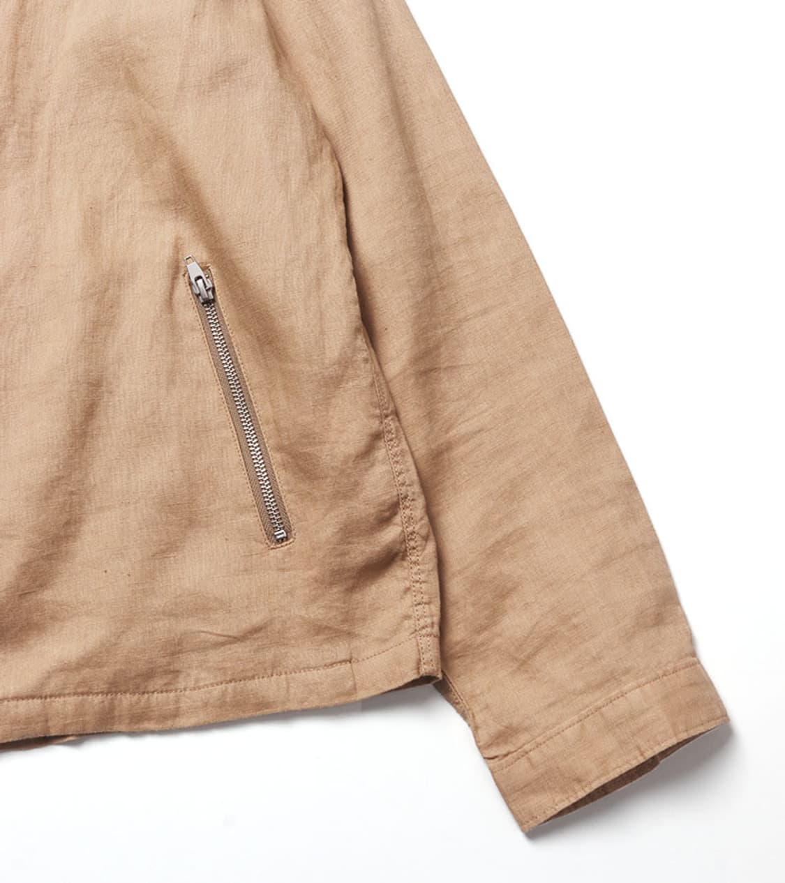 BEAMS - LINEN SINGLE RIDER JACKET 상품이미지5