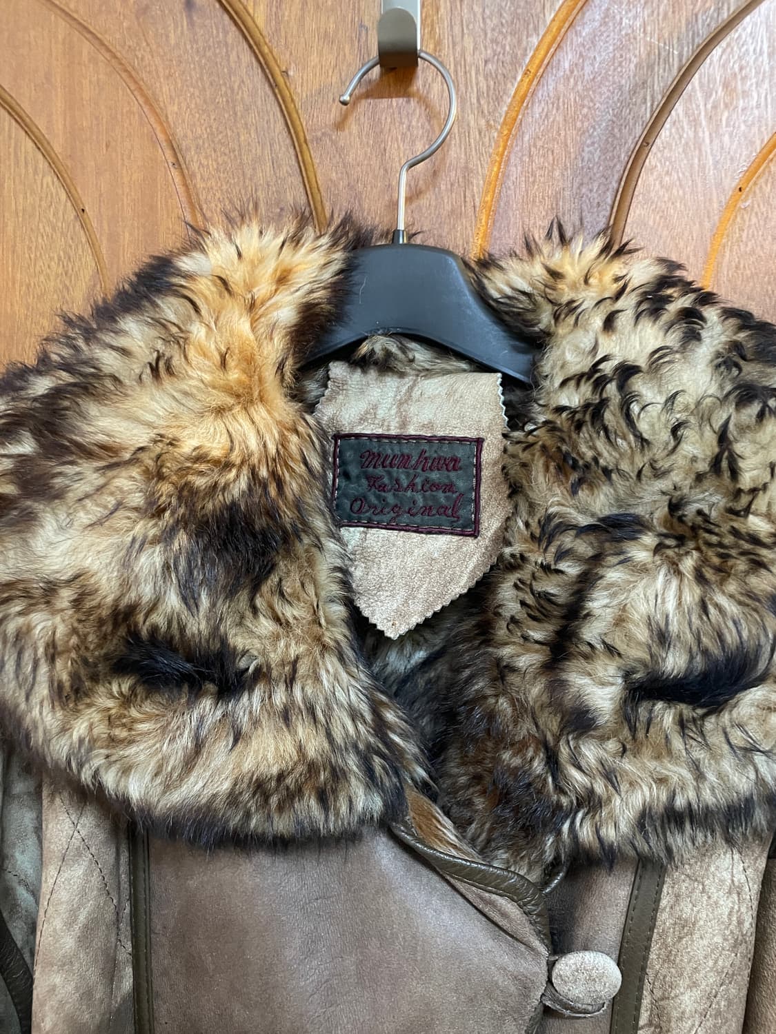 Vintage genuine 양가죽 무스탕 66사이즈 상품이미지3