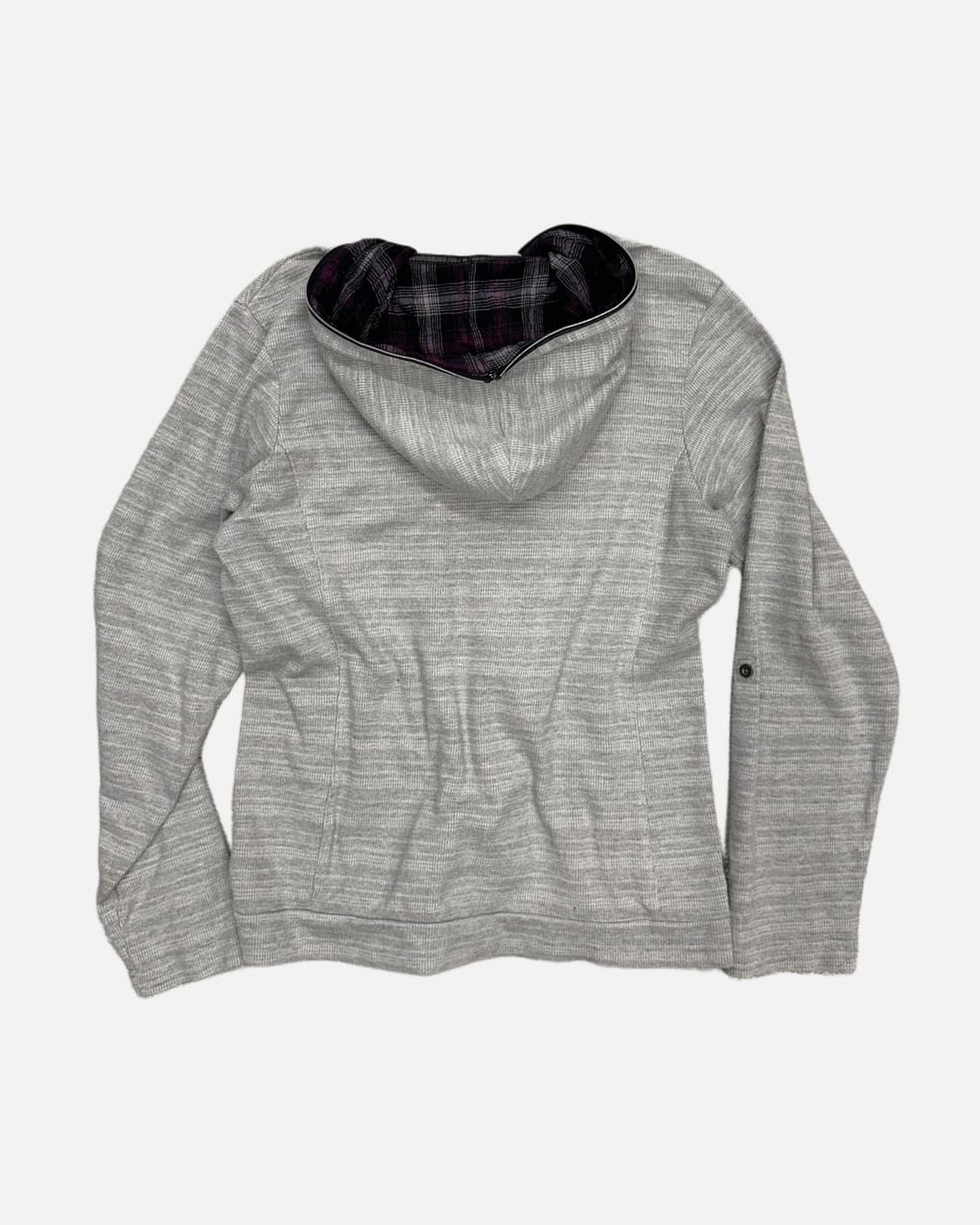 NOTA BENE grey waffle hood zip-up 상품이미지4