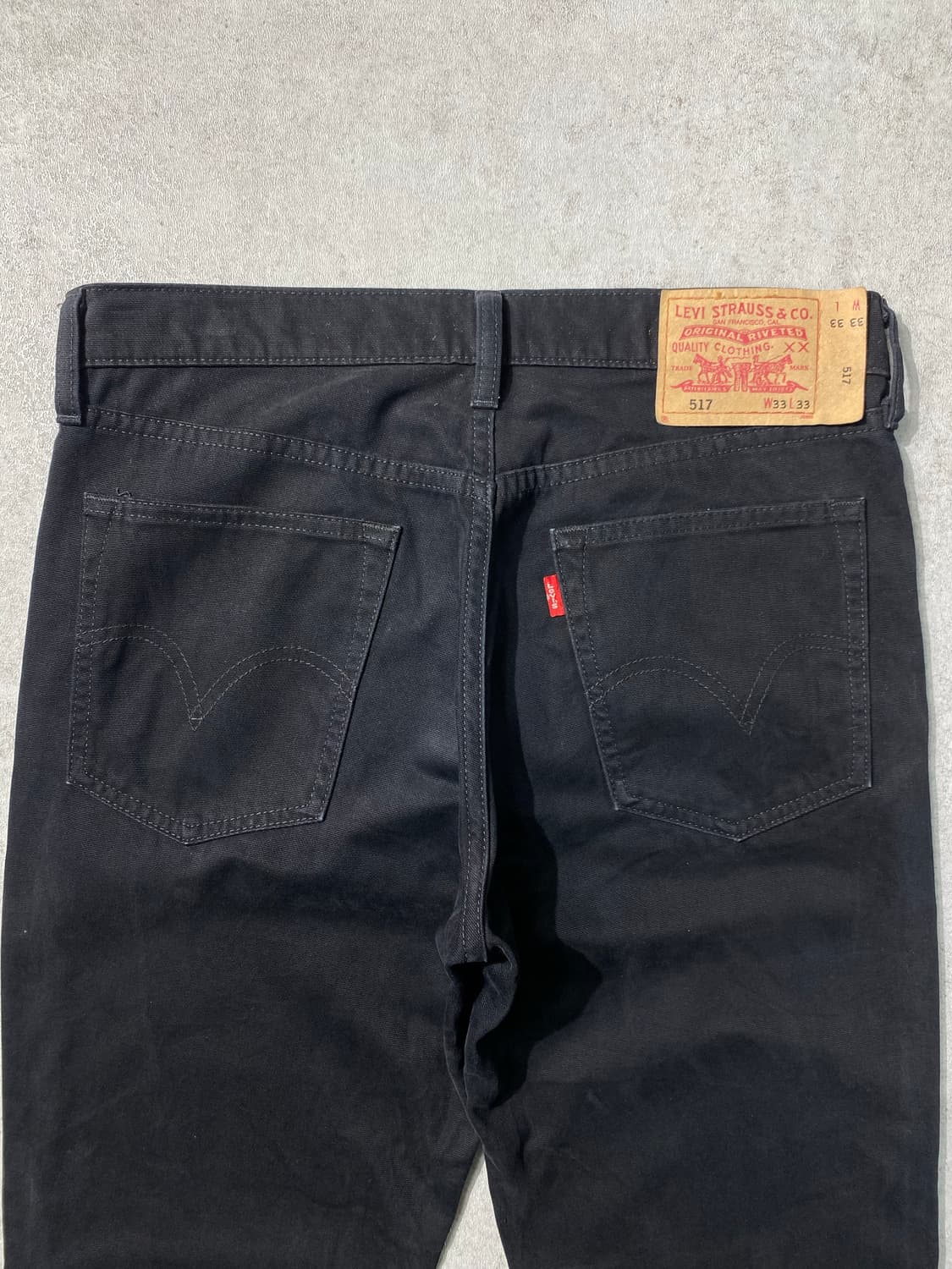 [31] 00s Levi's 517 리바이스 흑청 부츠컷 데님팬츠 상품이미지5