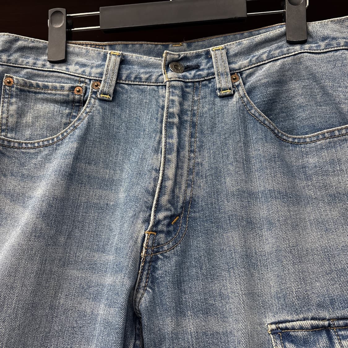 00s 리바이스 503 재팬라인 원포켓 카고 5부 데님팬츠  N1119 상품이미지7