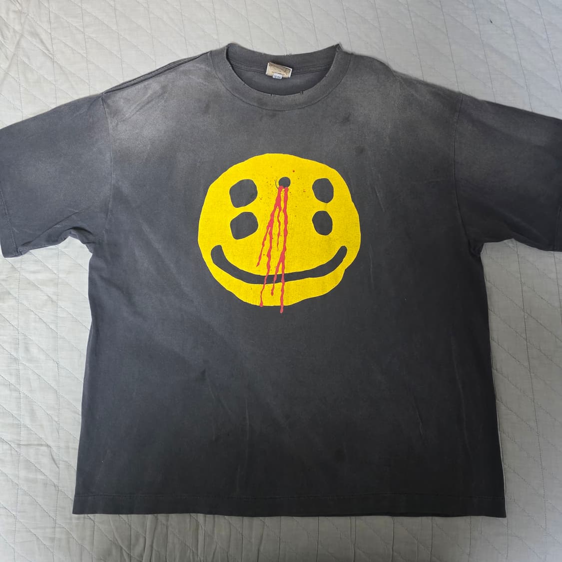 [XL] 세인트미카엘 CPFM 헤드샷 스마일리 티셔츠 블랙 상품이미지1