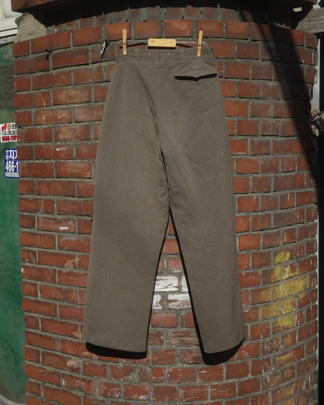 50’s Swedish Army 개버딘 헤비 울 슬릿 트라우저 상품이미지5