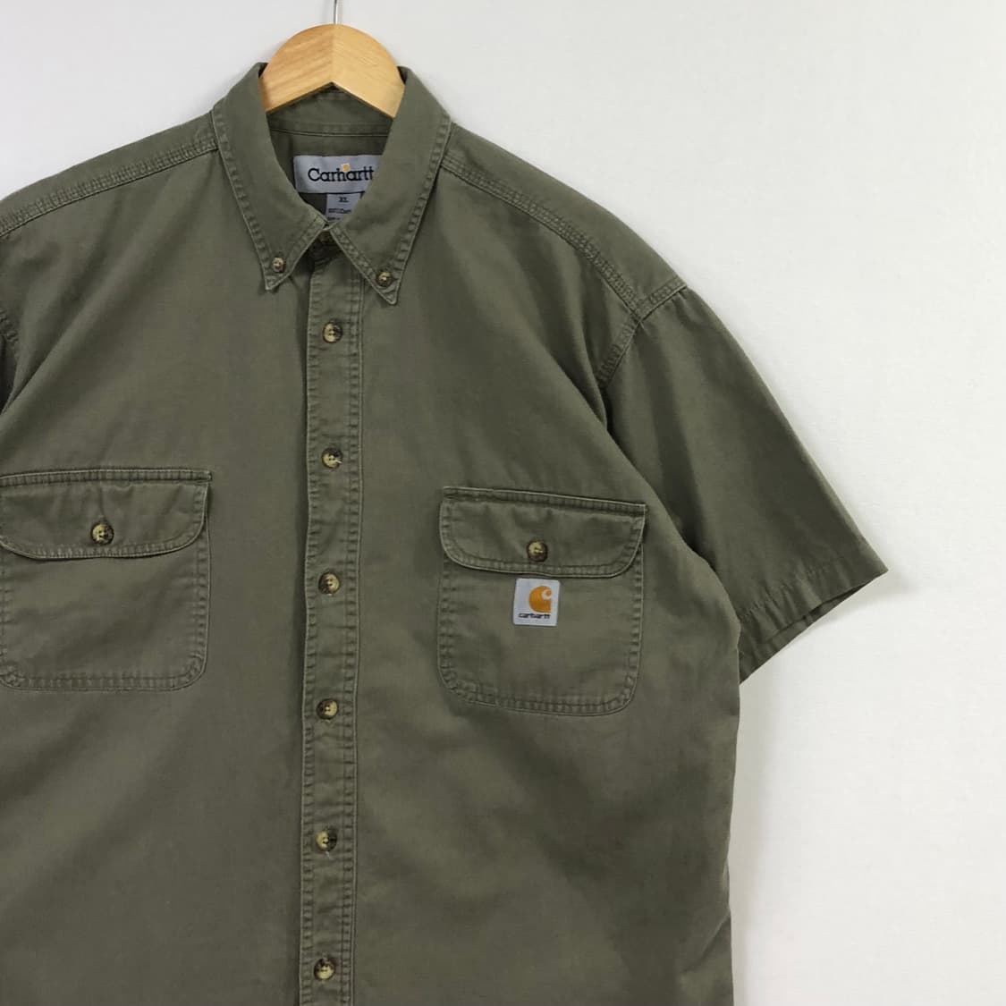 XL 칼하트 카키 워크 셔츠 상품이미지1