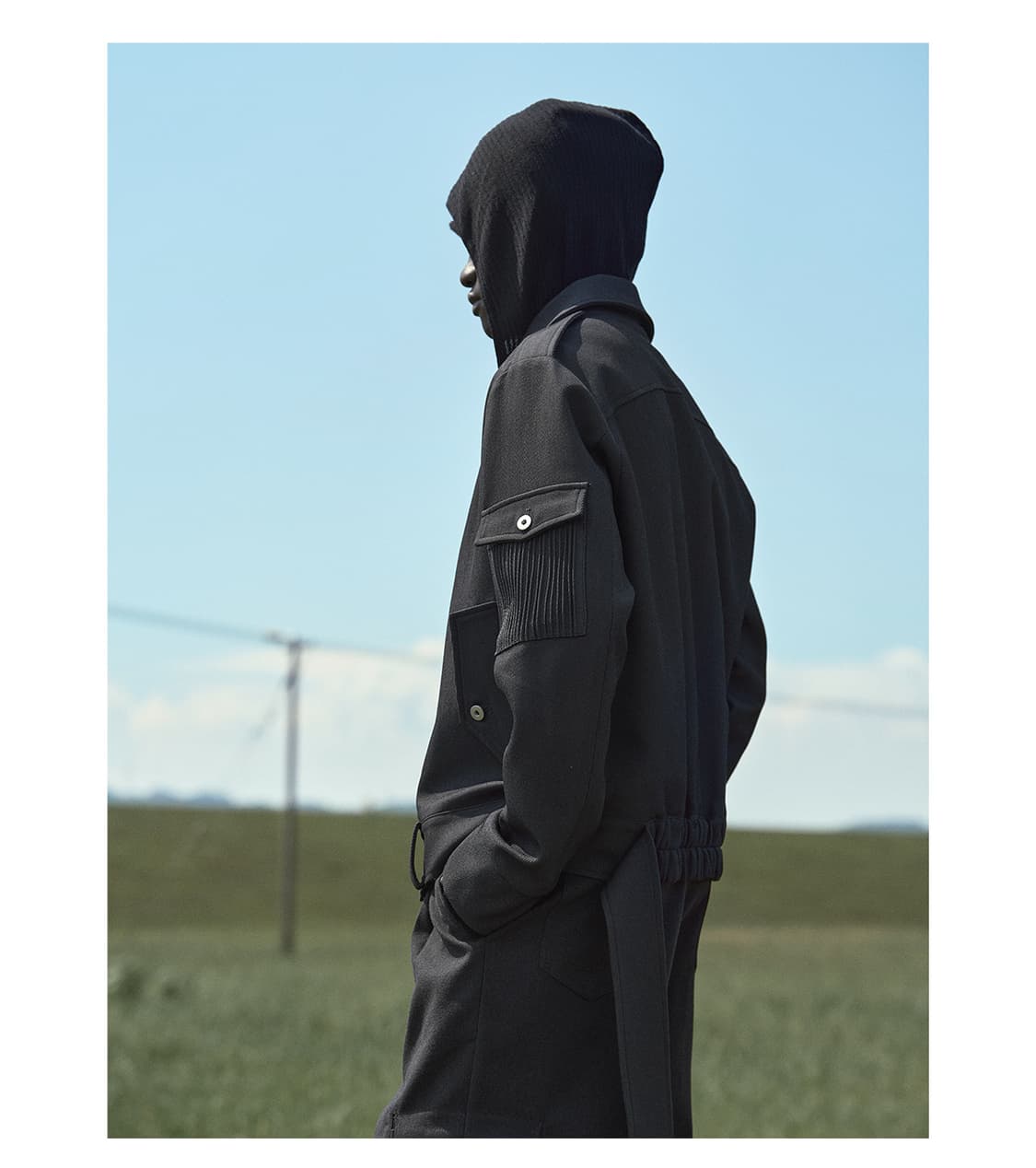 웨이스트코트 크롭 재킷 (블랙) [BEVAN UP] 상품이미지5