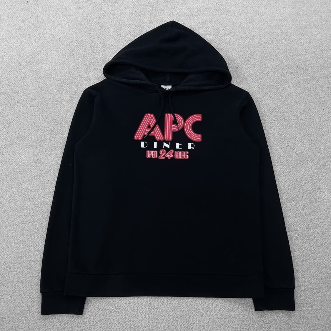 아페쎄 A.P.C 루즈핏 다이너 후드티 블랙 상품이미지1