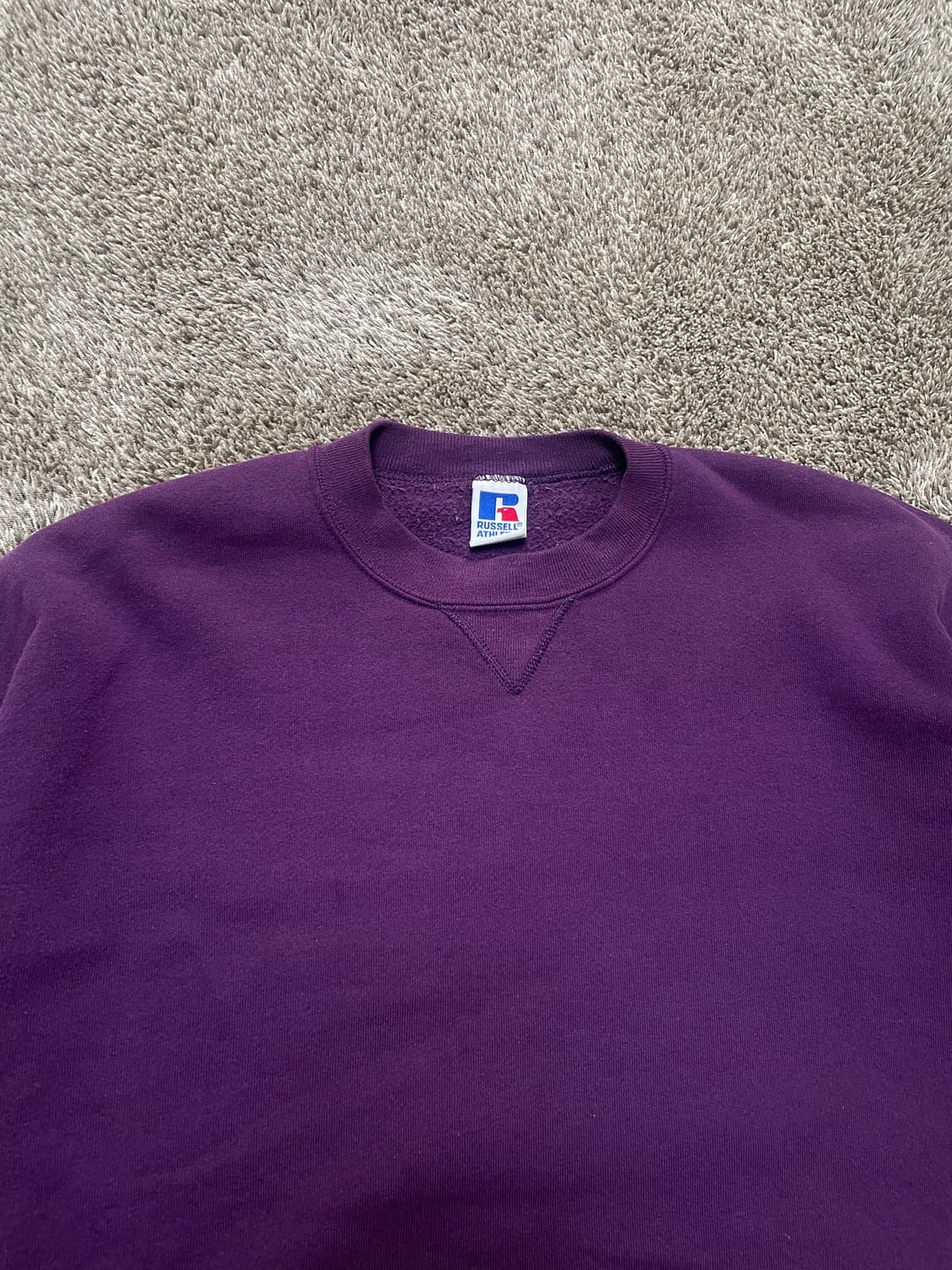 90s russell athletic sweat 러셀스웻 퍼플 상품이미지2