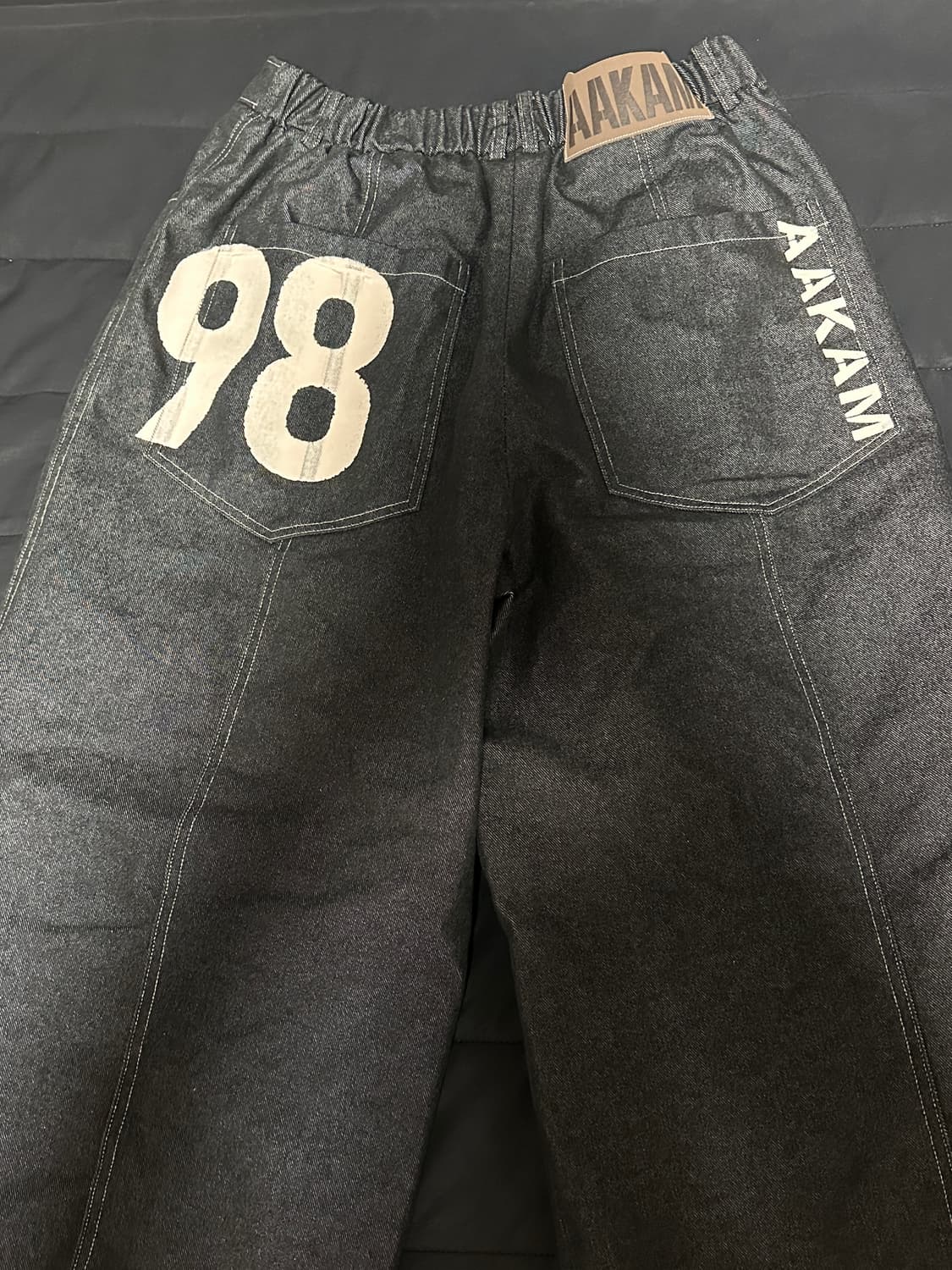 아캄 98 핀턱 데님팬츠 상품이미지2