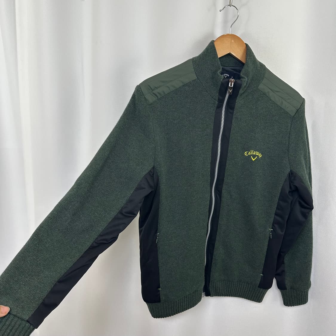 캘러웨이 남자 골프 니트집업 모100% 95 상품이미지3