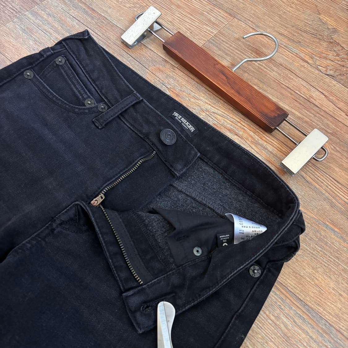 FW 트루릴리젼 블랙진 25 26 스판 기모 데님 청바지 슬림 부츠  상품이미지4