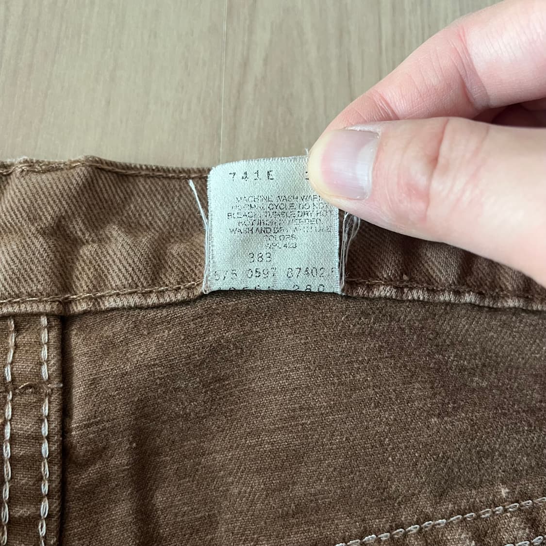 [36X32] 90s 빈티지 리바이스 565 브라운 made in usa 상품이미지4