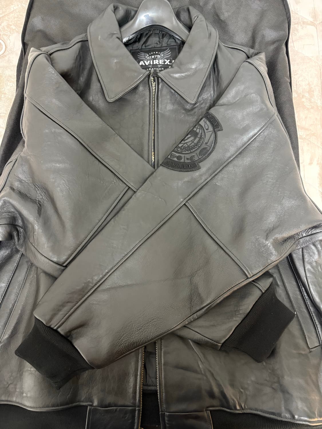 아비렉스 네이벌 바시티 레더자켓 상품이미지2