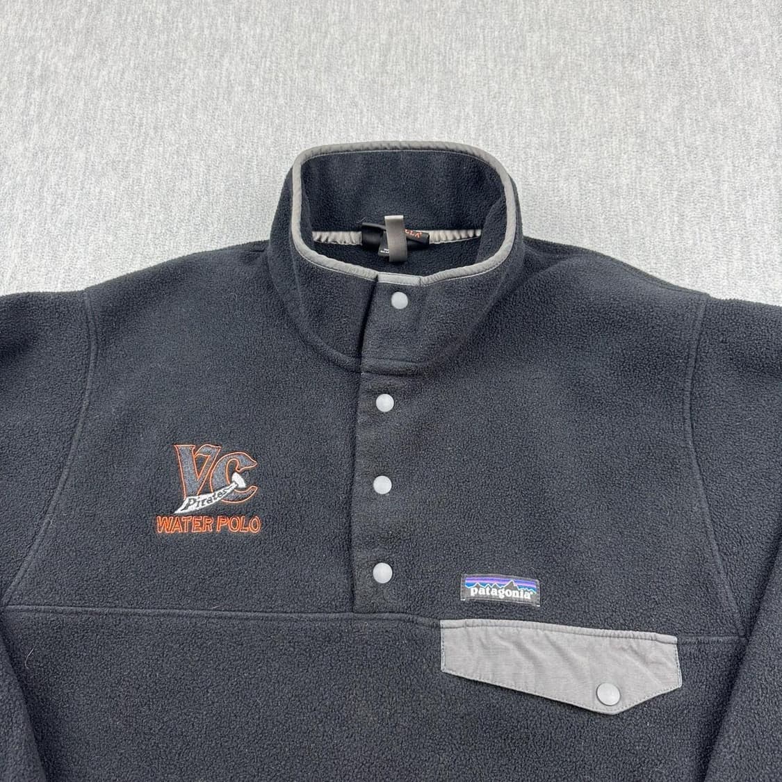 13FW 파타고니아 클래식 신칠라 스냅-티 플리스 풀오버 블랙 커스텀자수 상품이미지2