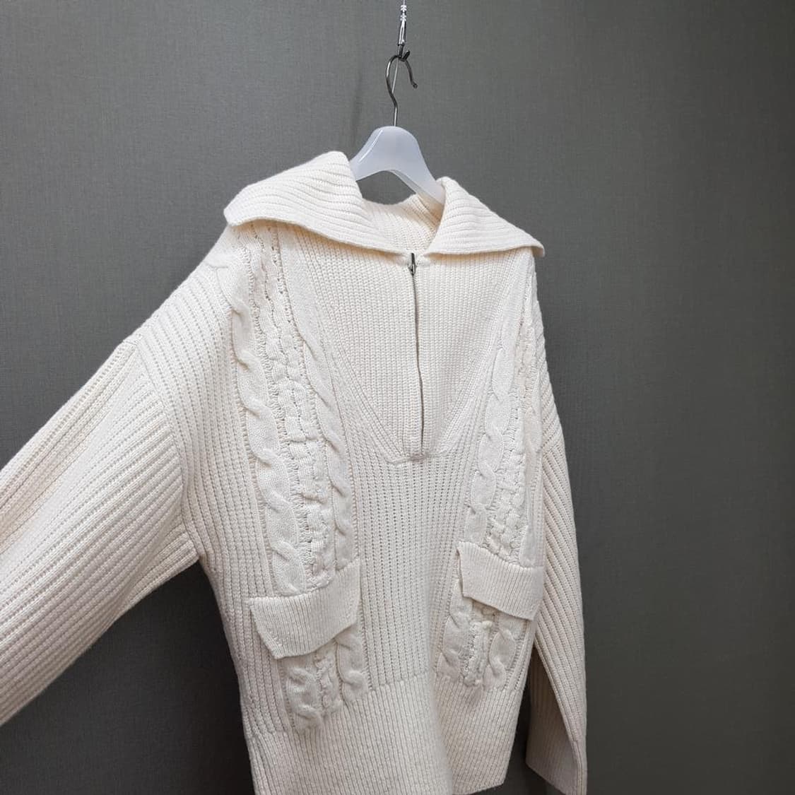 한섬 시스템 2021  케이블 니트  F사이즈 상품이미지4