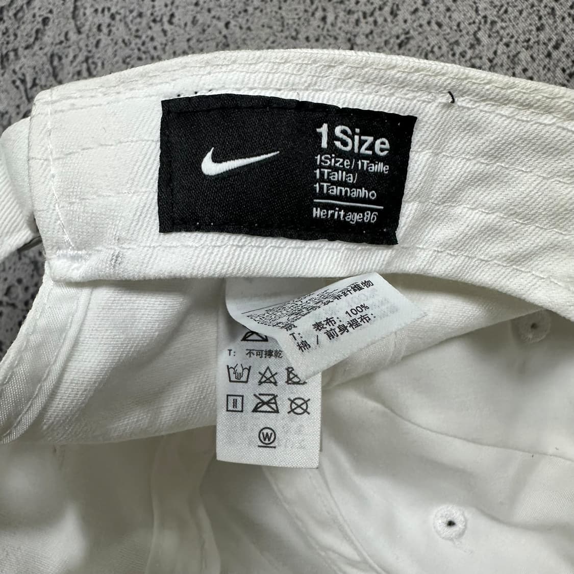 ✨ (바배) 나이키 화이트 볼캡 모자  상품이미지5