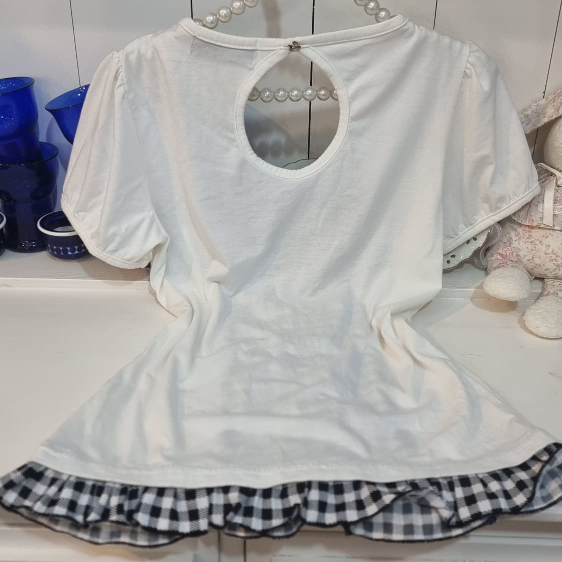 세실 맥비 체크 리본 블라우스 상품이미지4