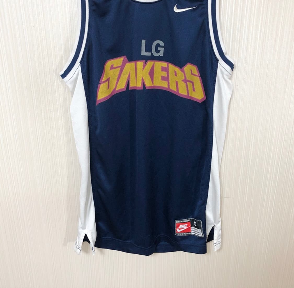 KBL 나이키 창원 LG세이커스 올드유니폼/져지 S 상품이미지3