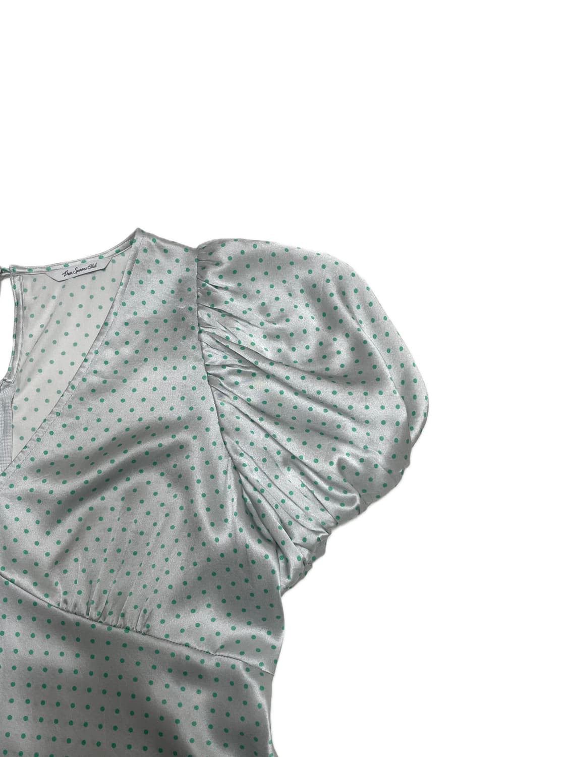 Priv. Spoons Club v-neck silk dots blous 상품이미지4