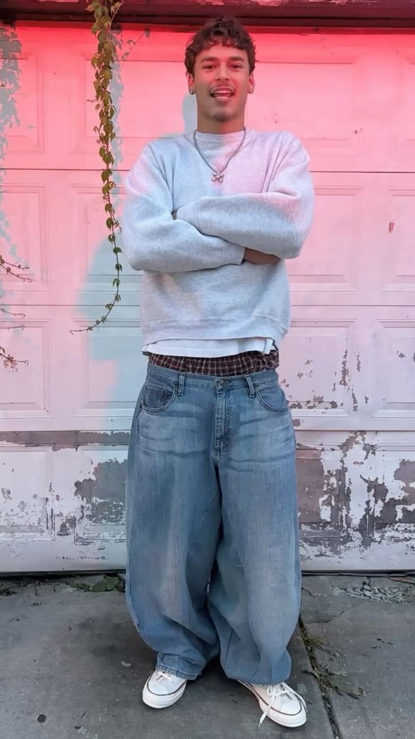 빈티지 블랭크 스웻셔츠 라이트그레이 상품이미지2