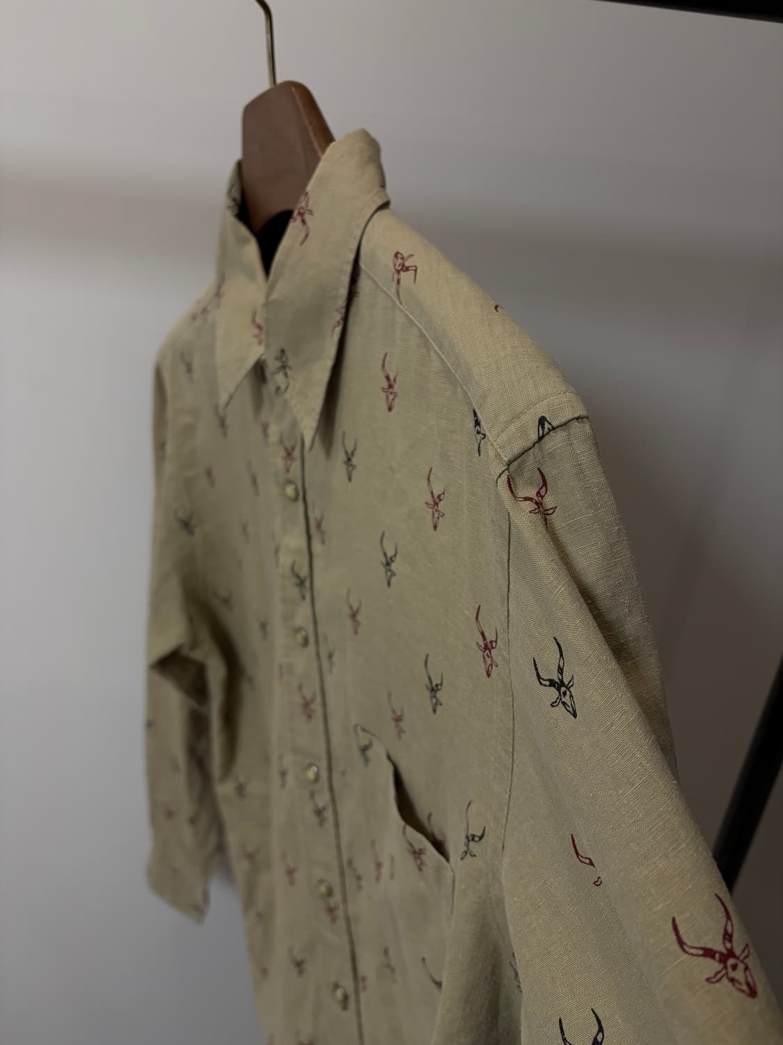 (L) Pointer 포인터 카우 패턴 웨스턴 셔츠 상품이미지2